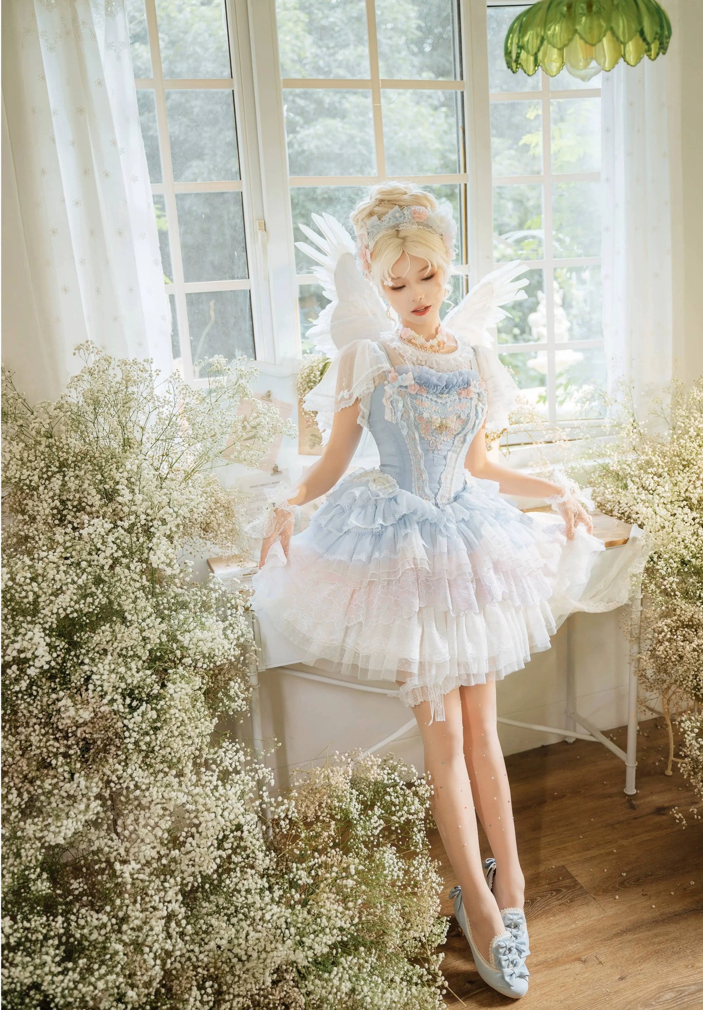 (BFM)Garden Cat~Dreamy Dance Gorgeous Lolita JSK and SK