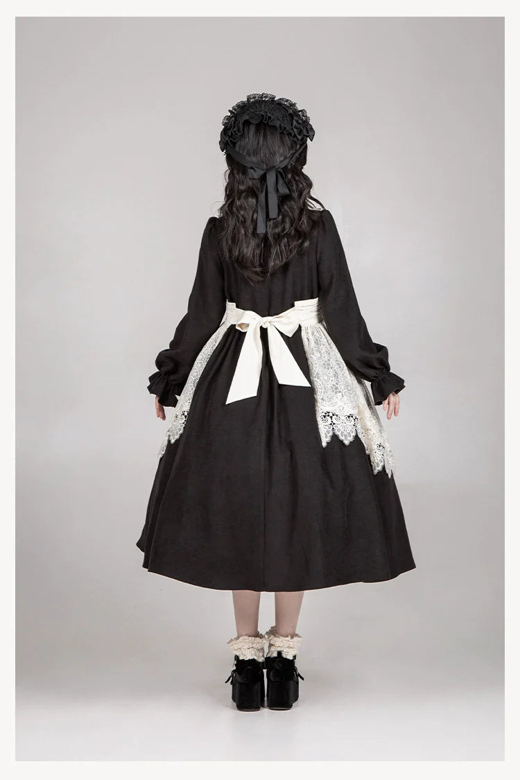 With PUJI~Twilight Choir~Twin Lolita OP Suit Loose Version Dress with Apron