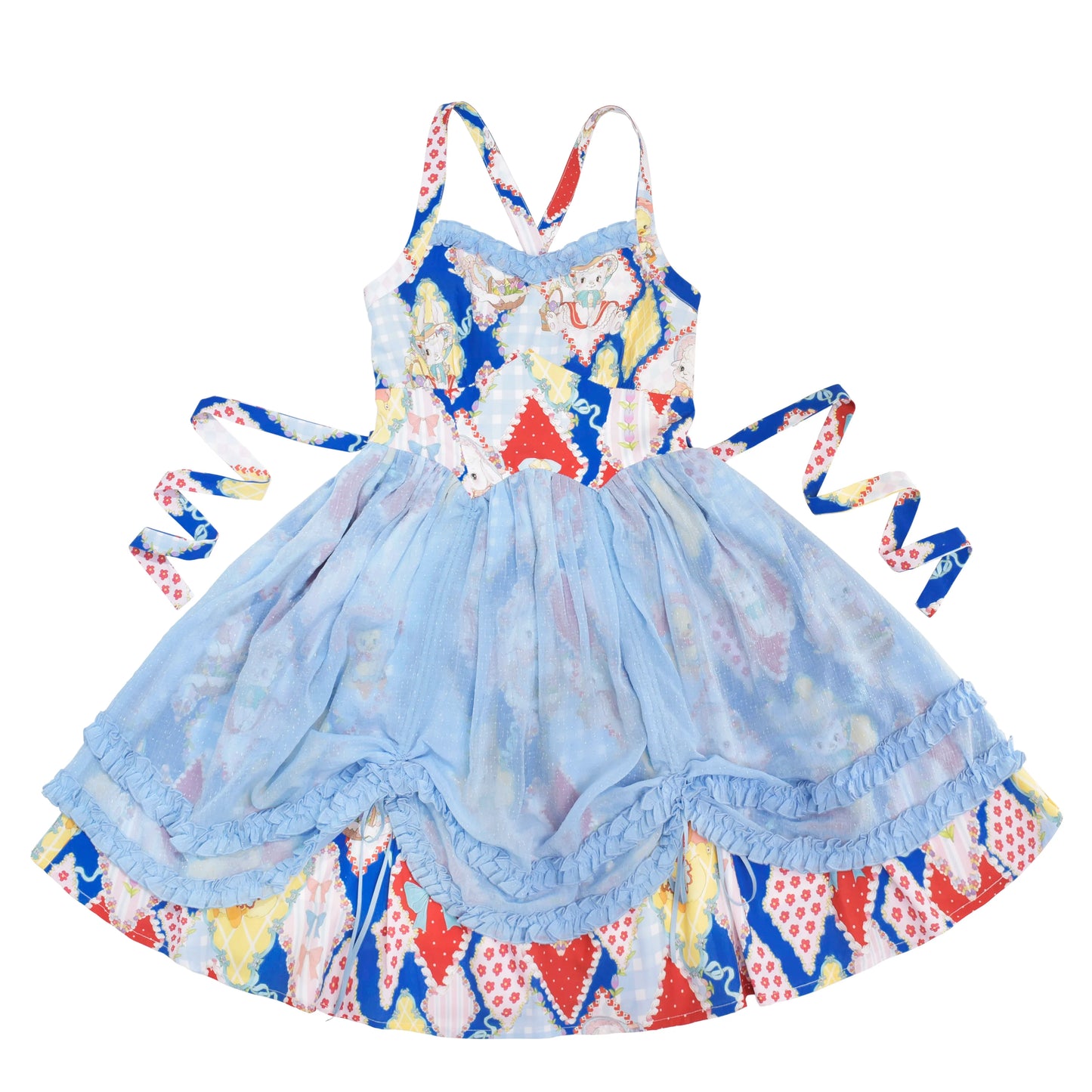 Southern Cross~Showa Kaleidoscope~Sweet Lolita OP SK and JSK with Rabbit Print