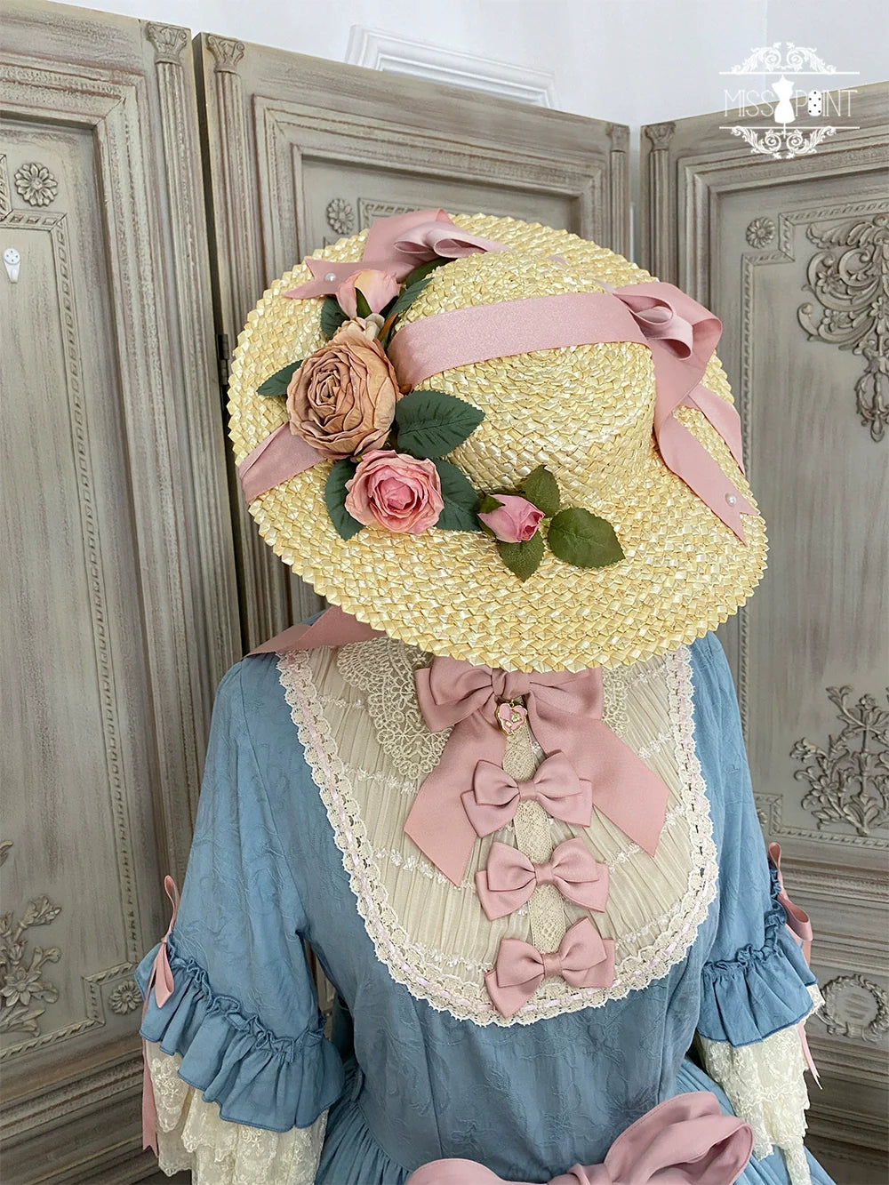 Miss Point~Lilyka Garden~Classic Lolita OP Dress Elegant Floral Wall Princess Sleeve