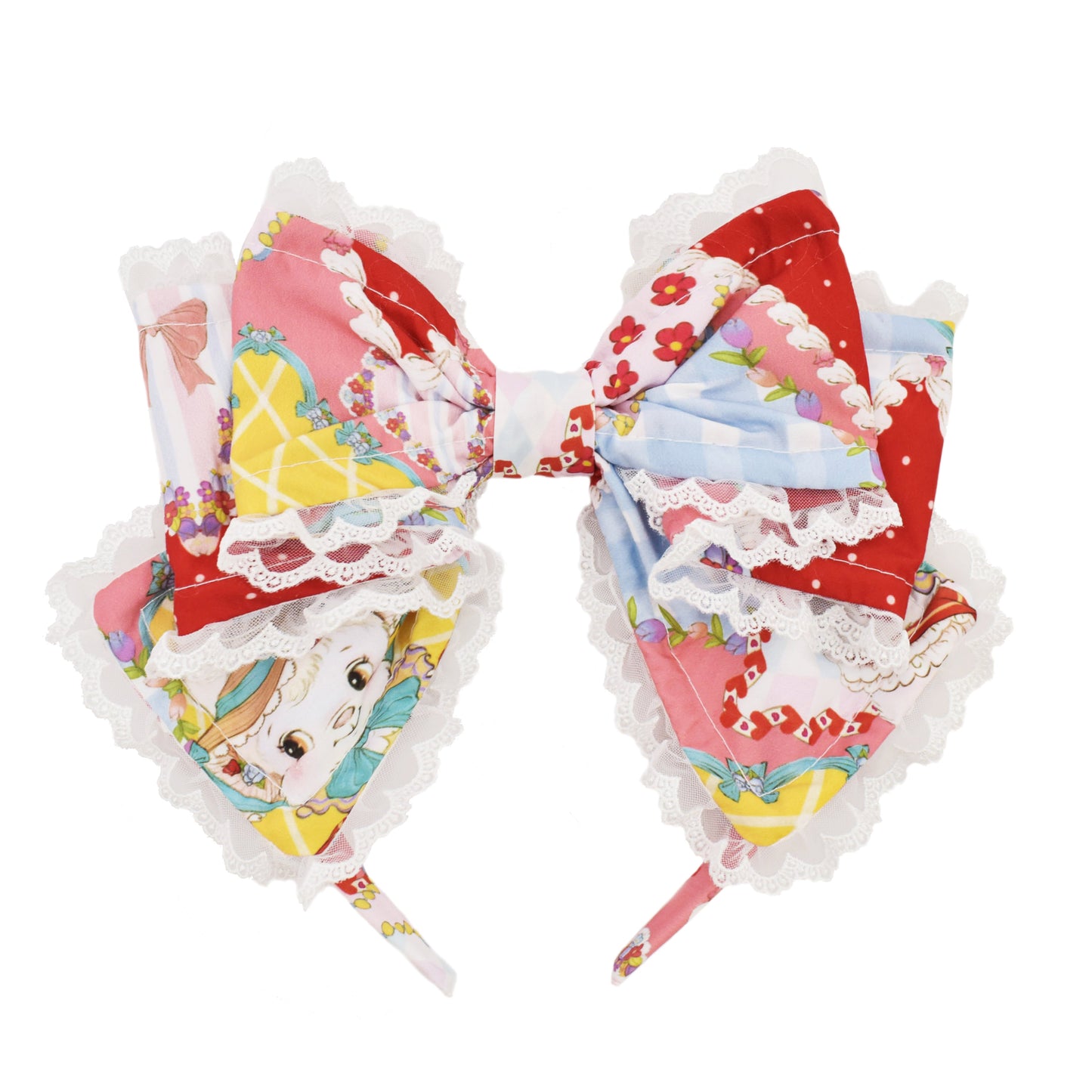 Southern Cross~Showa Kaleidoscope~Printed Sweet Lolita Headdress BNT KC Hat and Side Clips
