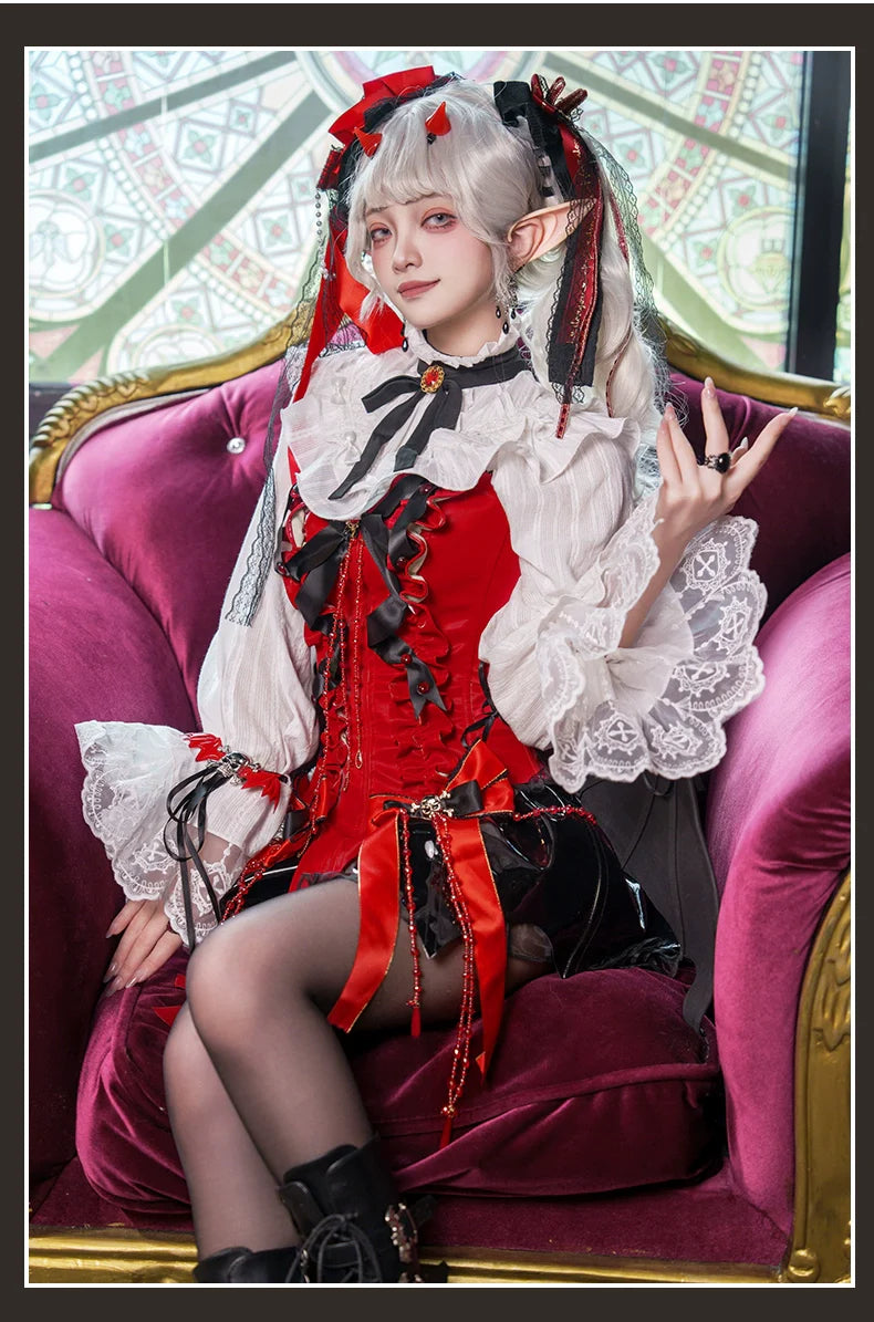 Signorina~Daydreamer~Gothic Lolita Shorts Set Lolita Fishbone Corset