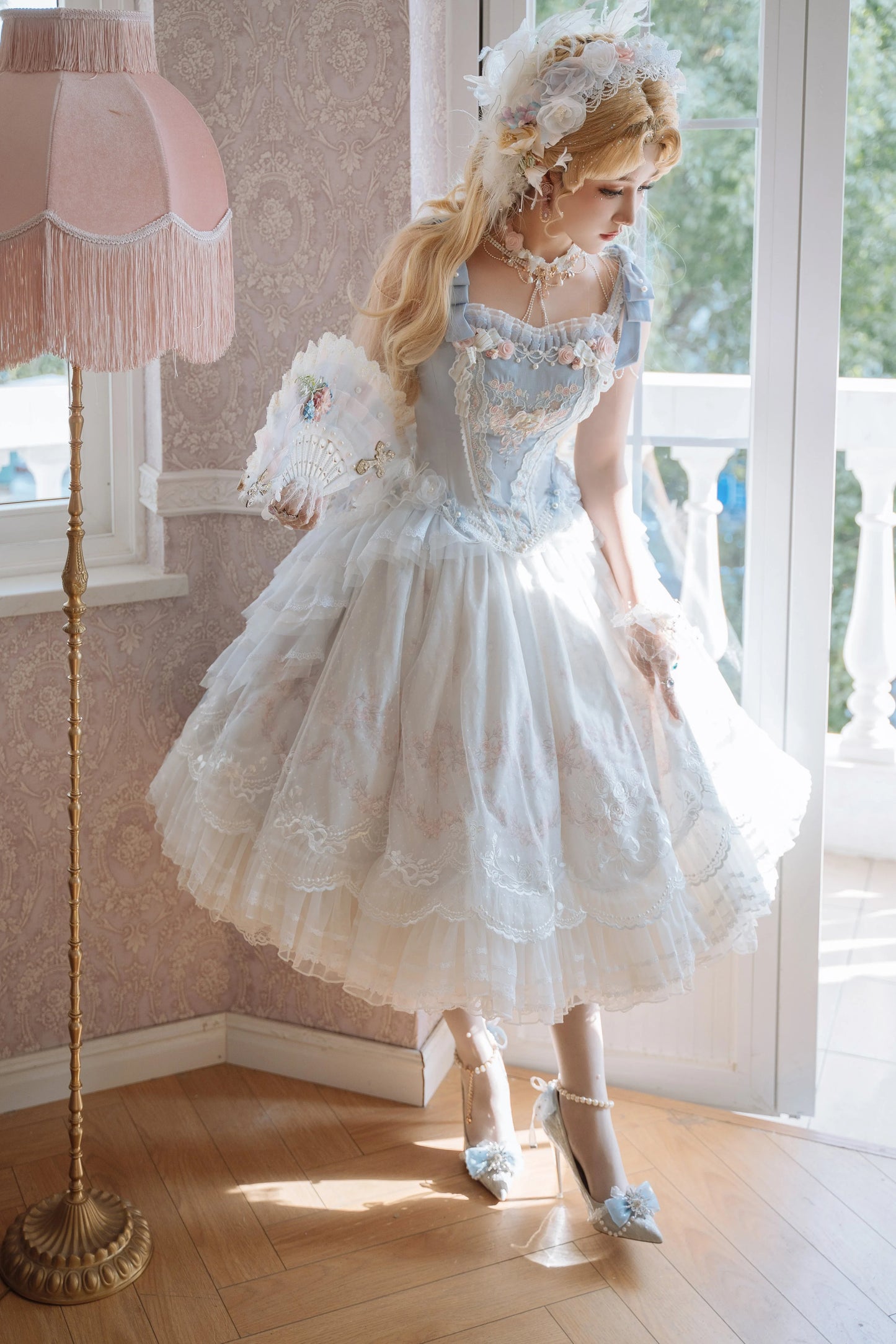 (BFM)Garden Cat~Dreamy Dance Gorgeous Lolita JSK and SK