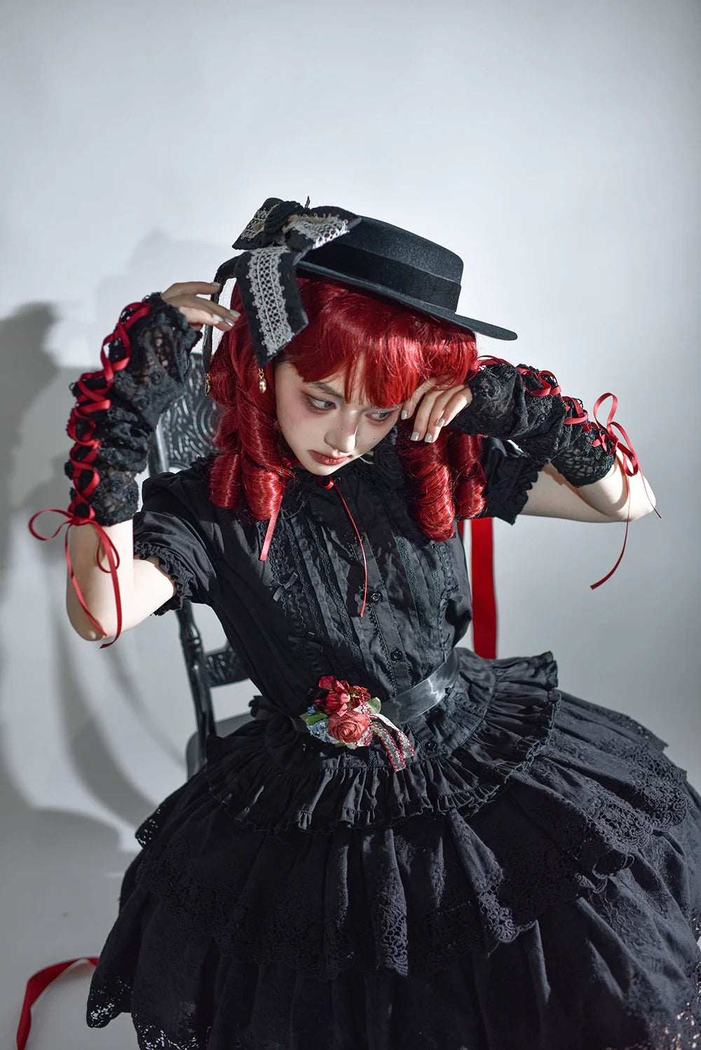 Miss Point~Forest Waltz~Classic Lolita Tiered Skirt Multi-layer Embroidered SK