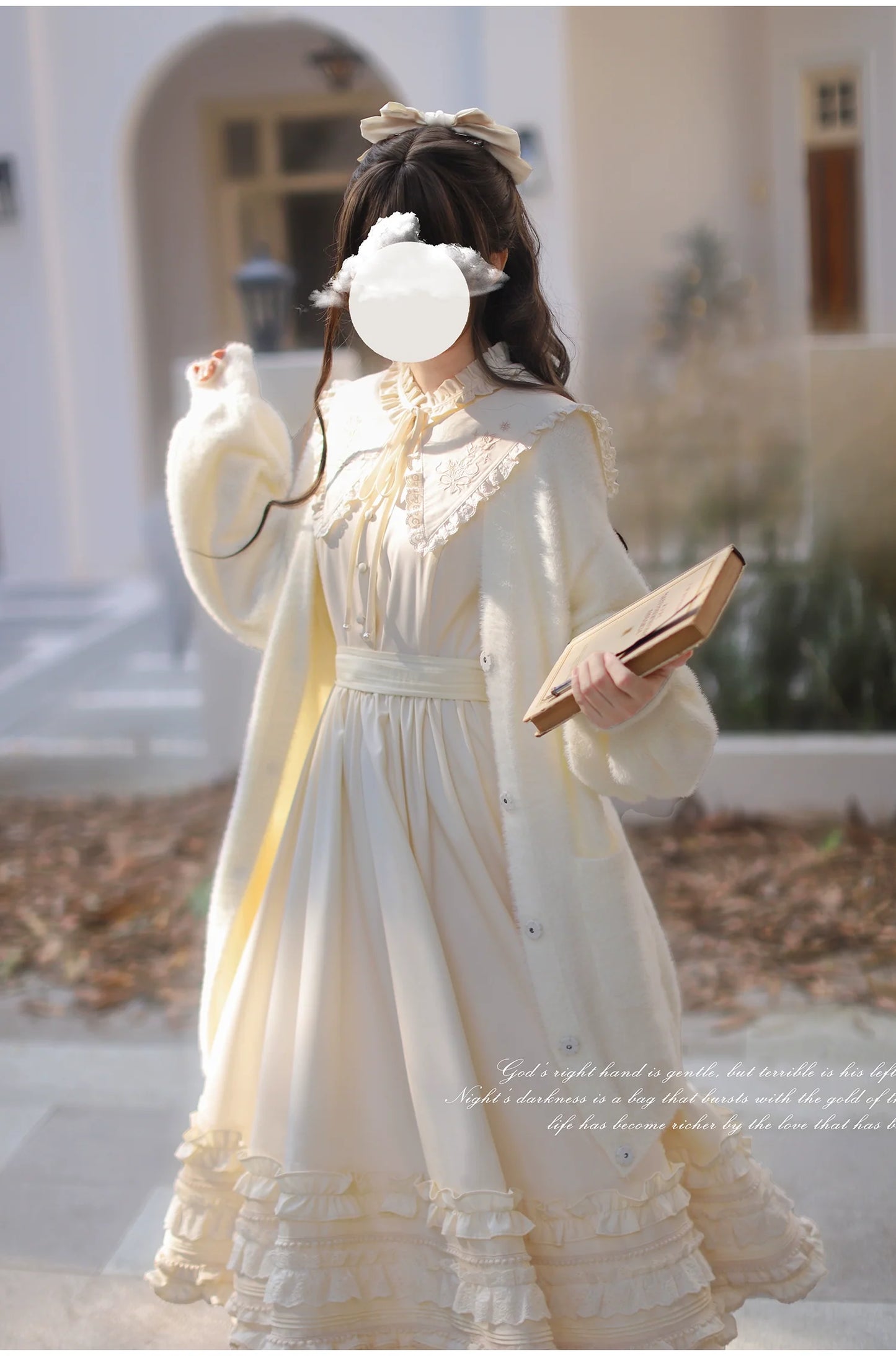 HuTaoMuJK~Wind Kiss Tulip~Classic Lolita OP Elegant Lolita Cardigan