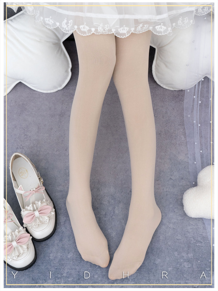 Yidhra~120D Daily Lolita Solid Color Velvet Spring Leggings