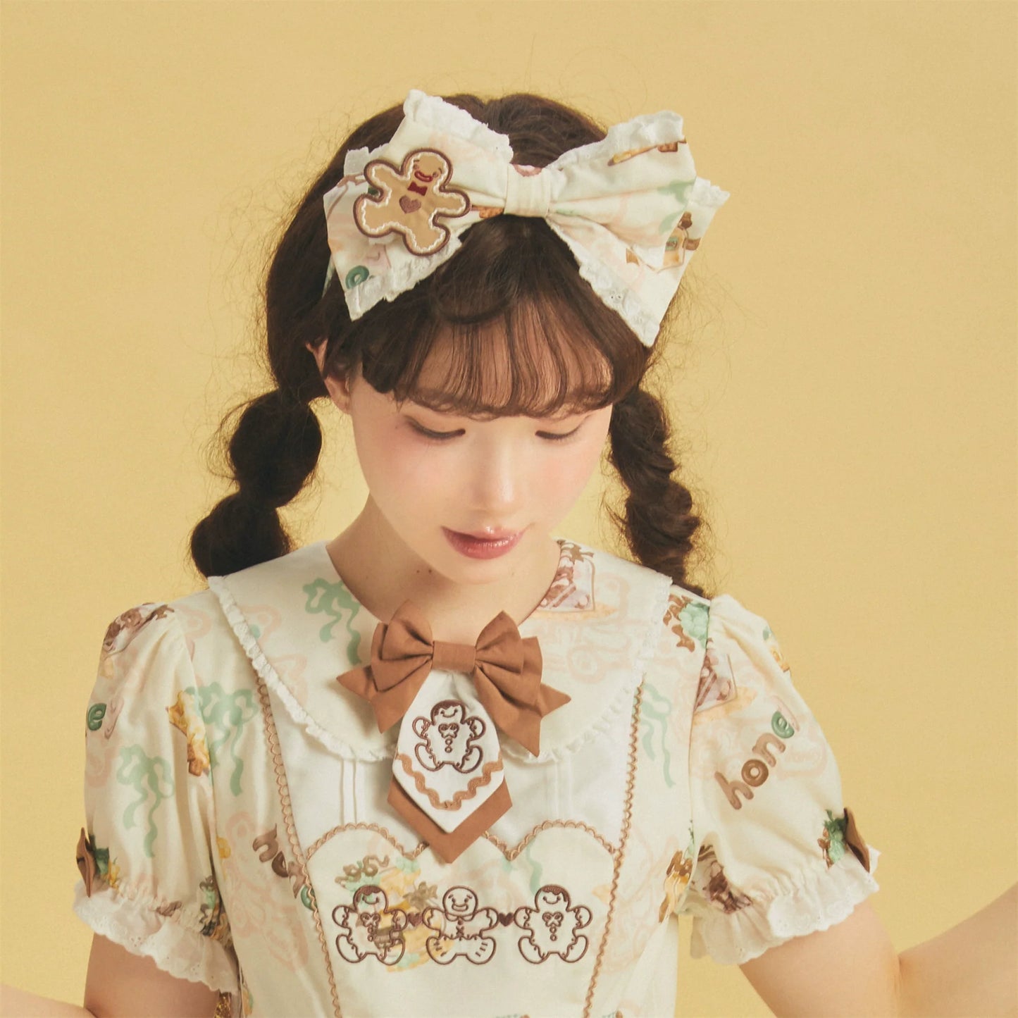 Babyblue~Bear Honey~Sweet Lolita Accessory Gingerbread Man Design