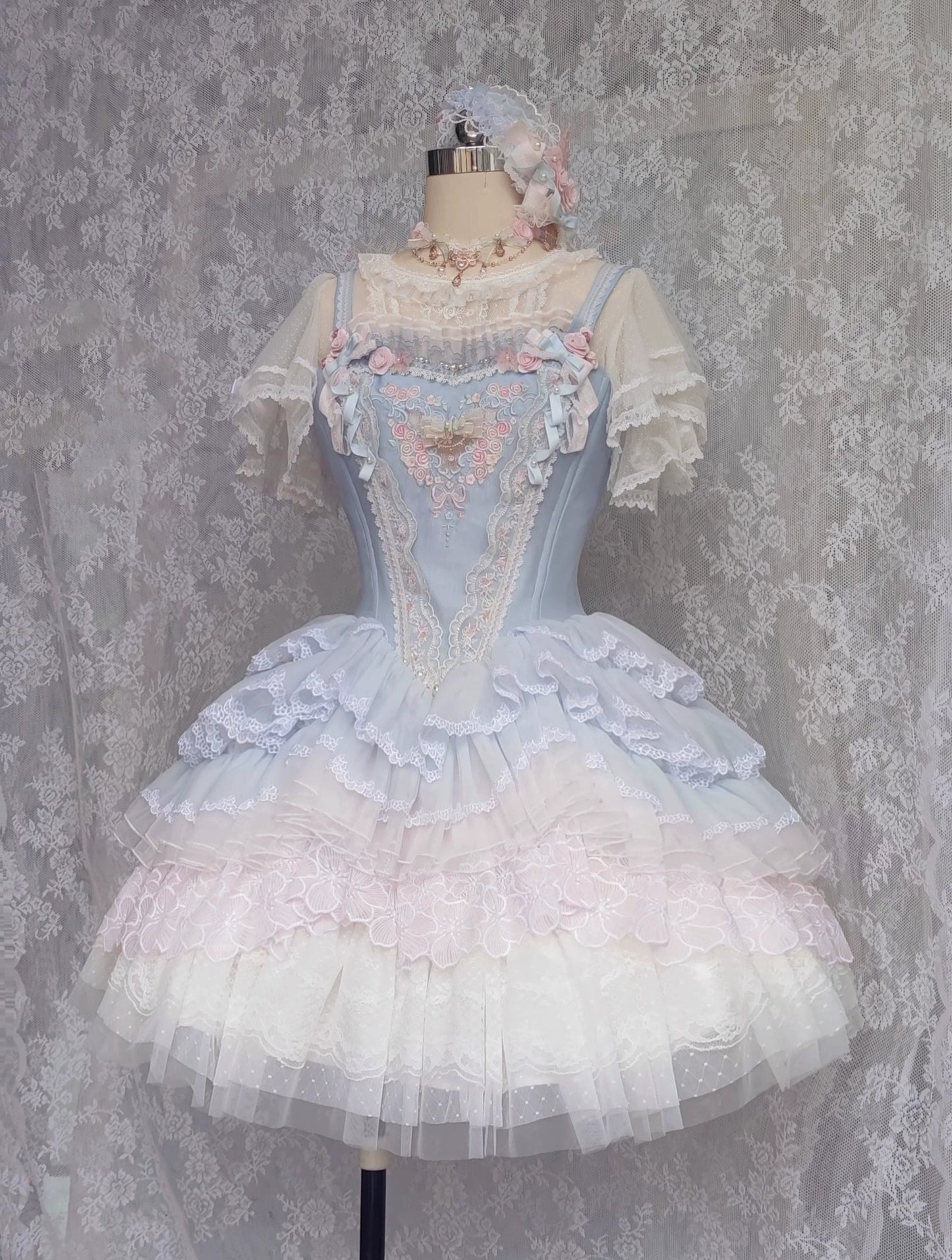 (BFM)Garden Cat~Dreamy Dance Gorgeous Lolita JSK and SK