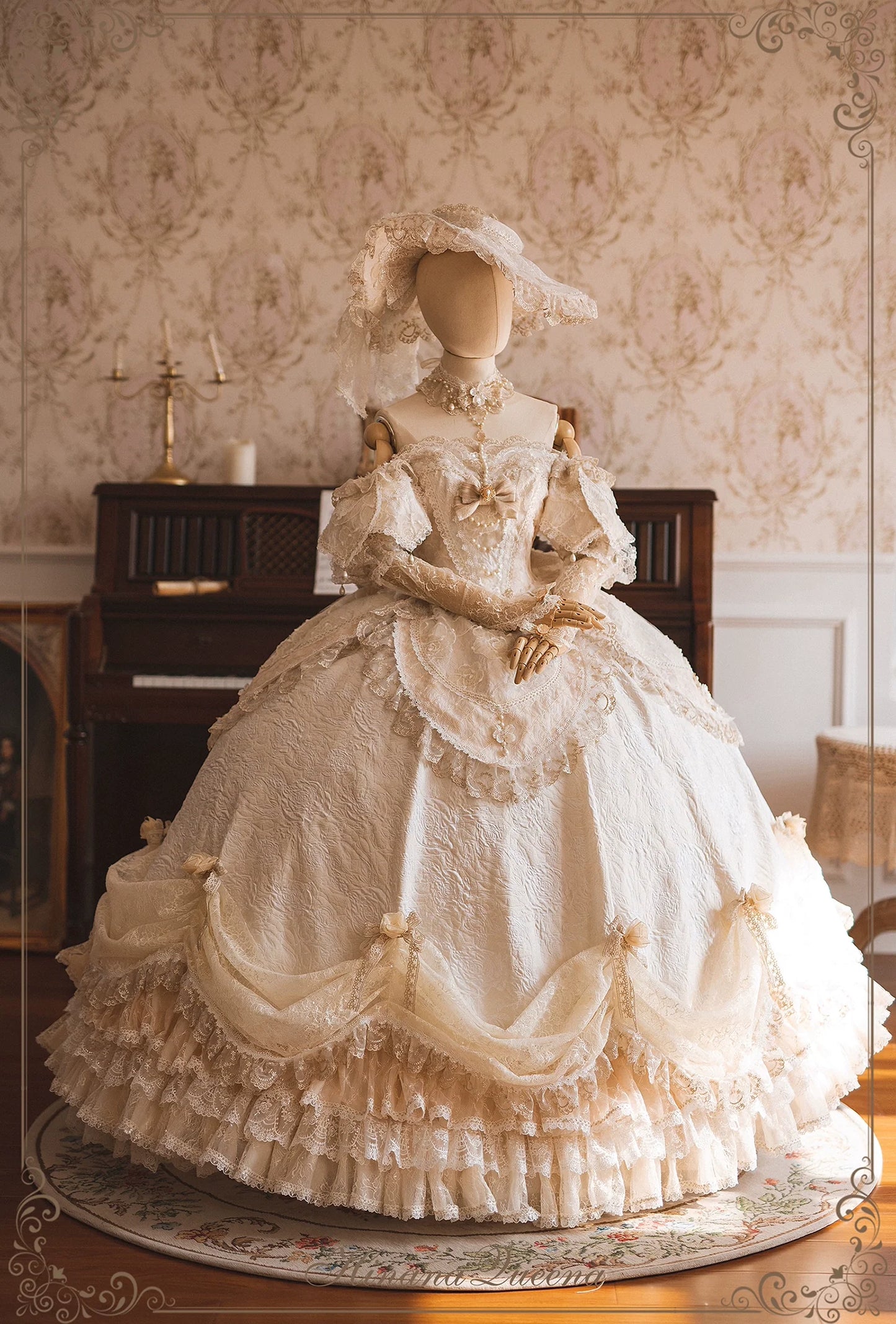 Hinana Queena~With Belle~Bridal Wedding Lolita OP Dress Available for Custom Size