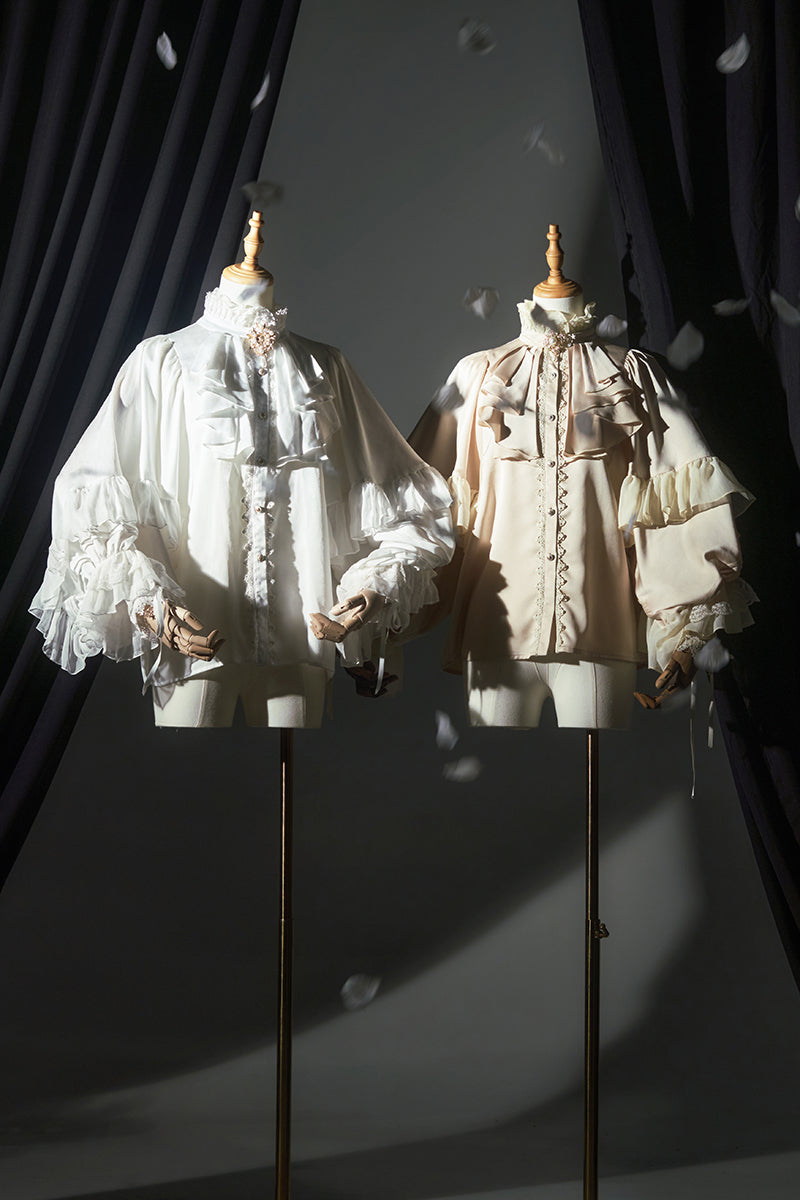 (Buyforme)ZJstory~Dragon Bone Cemetery~Gothic Lolita Shirt Long Sleeve Blouse