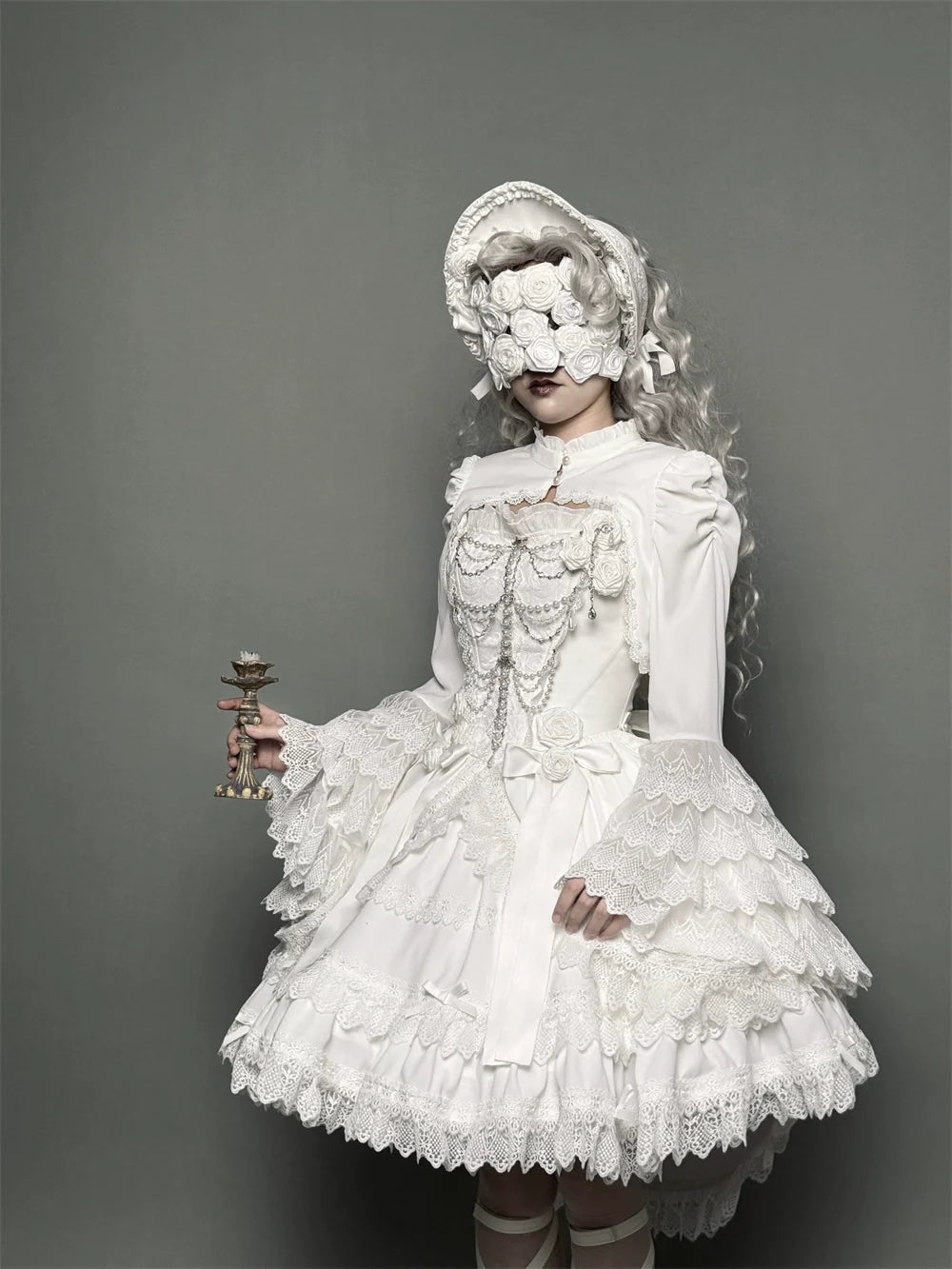 LeMiroir~Saint~Gothic Lolita Bolero Skirt Mermaid Dress Corset