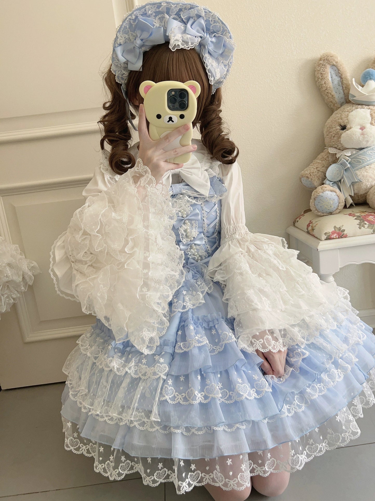 Sugar Girl~Love Overture~Sweet Lolita JSK Suit Tiered Ruffles Dress