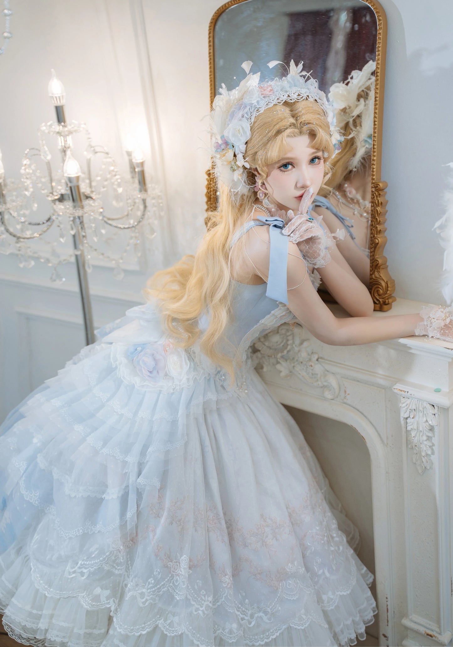 (BFM)Garden Cat~Dreamy Dance Gorgeous Lolita JSK and SK
