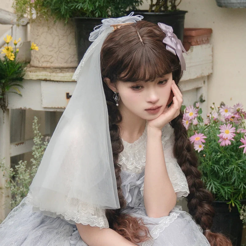 Eieyomi~Iris Love~Classic Lolita OP Princess Lolita Puff Dress and Veil