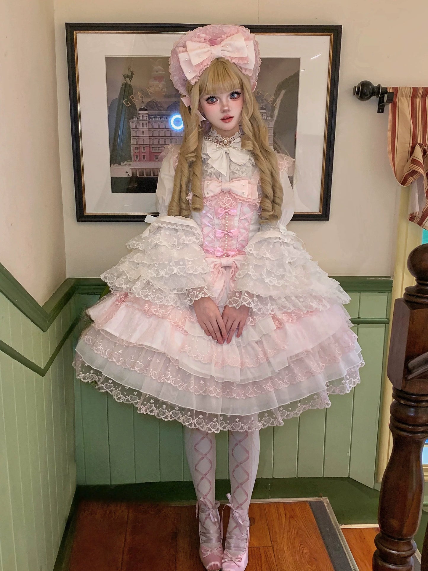 Sugar Girl~Love Overture~Sweet Lolita JSK Suit Tiered Ruffles Dress