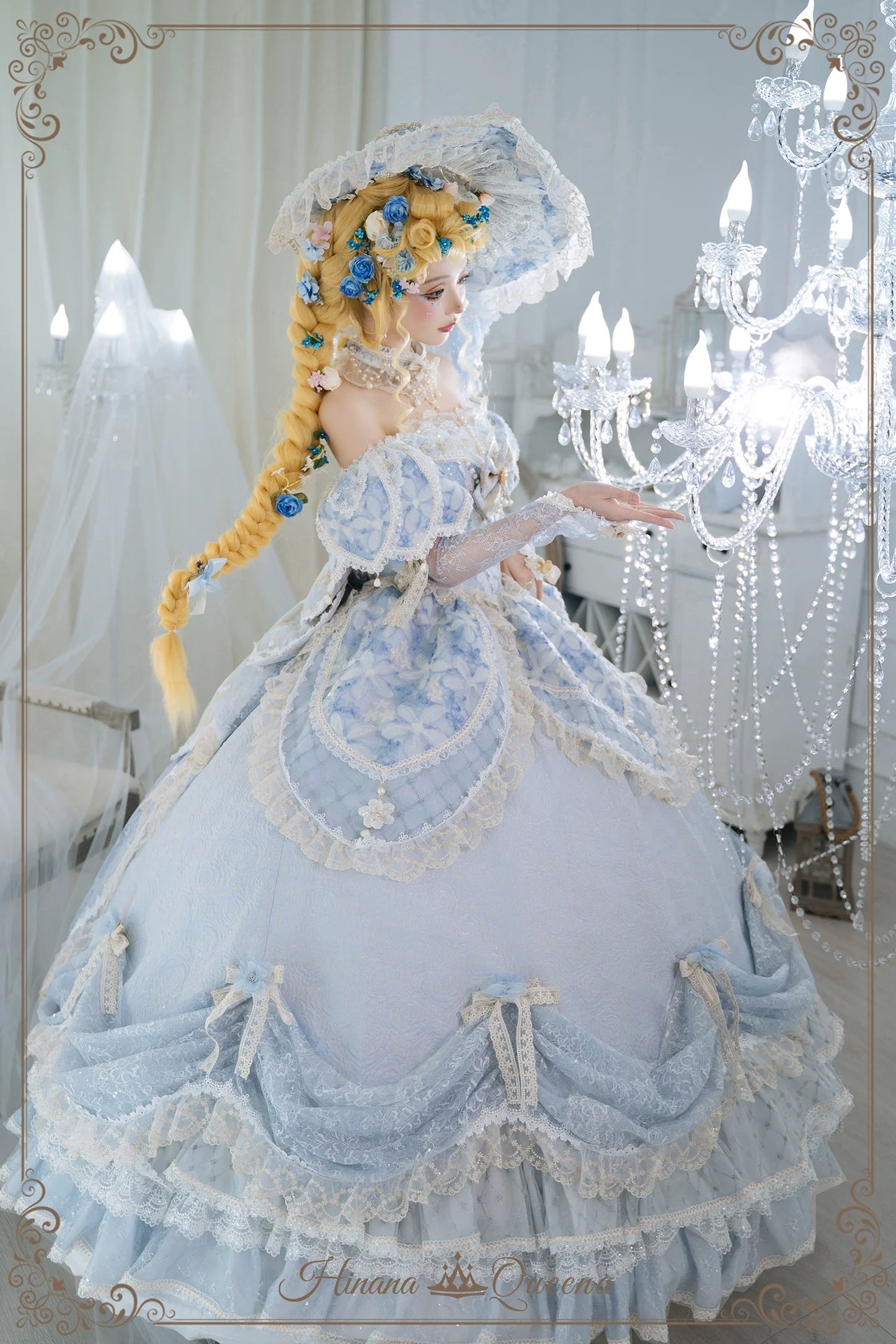 Hinana Queena~With Belle~Bridal Wedding Lolita OP Dress Available for Custom Size