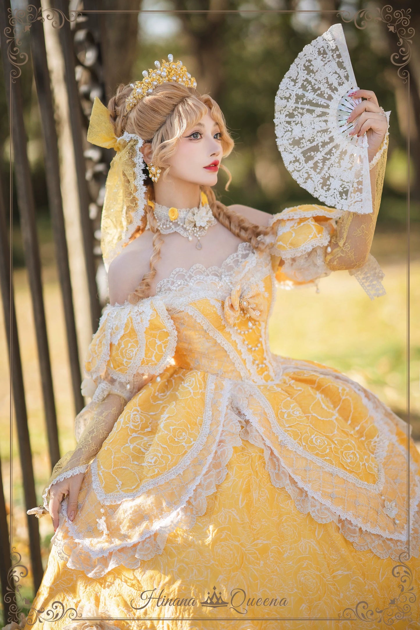 Hinana Queena~With Belle~Bridal Wedding Lolita OP Dress Available for Custom Size