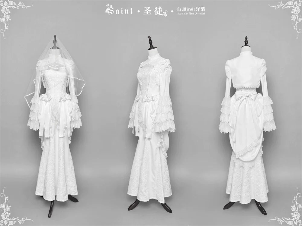 LeMiroir~Saint~Gothic Lolita Bolero Skirt Mermaid Dress Corset