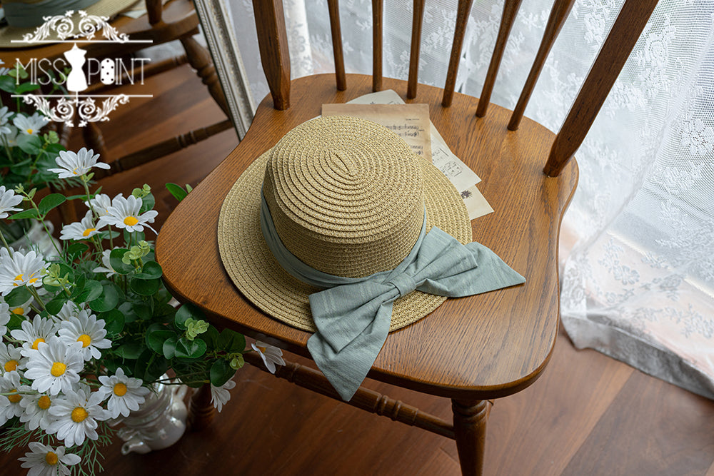 (Buyforme)Miss Point~Happy Summer Cute Lolita Hairdband Straw Hat