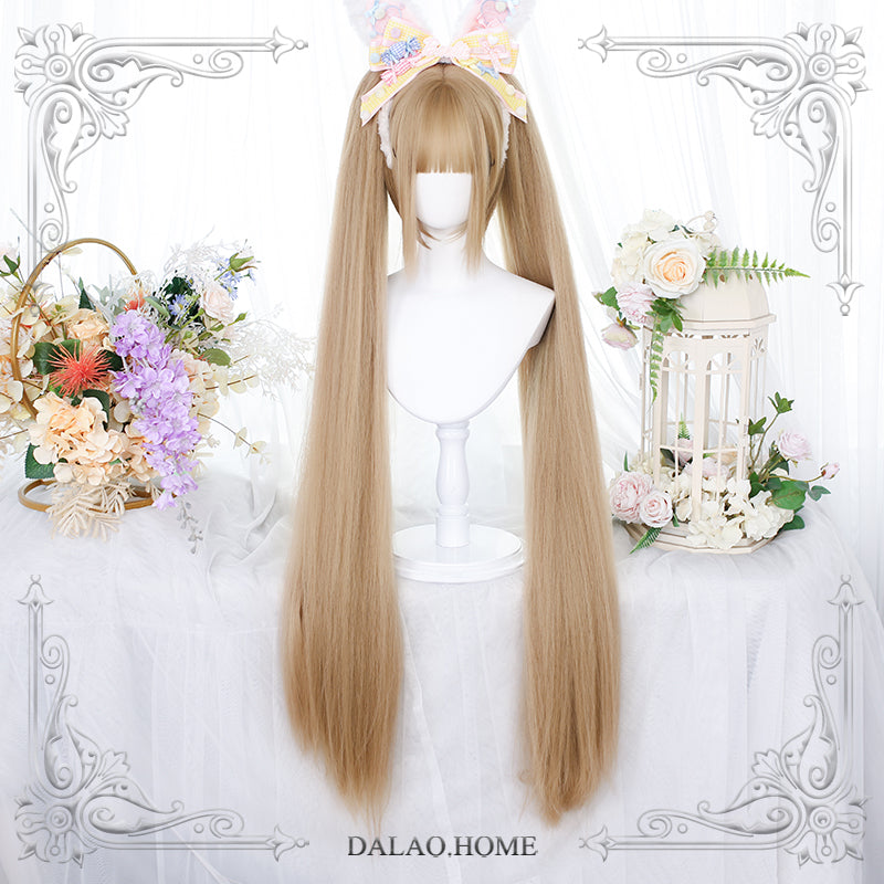 Dalao Home~Long Sweet Lolita Wig With Ponytails