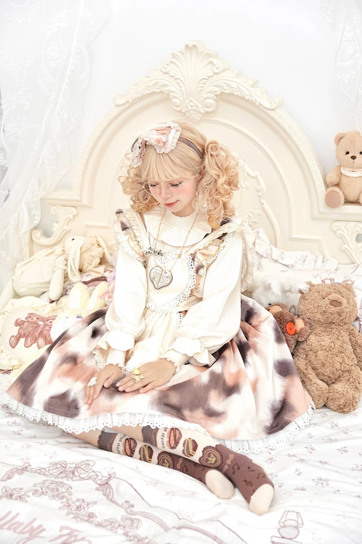 Forest Fluorescent Carps~Sweet Lolita Sweater Autumn and Winter Lolita Inner Wear