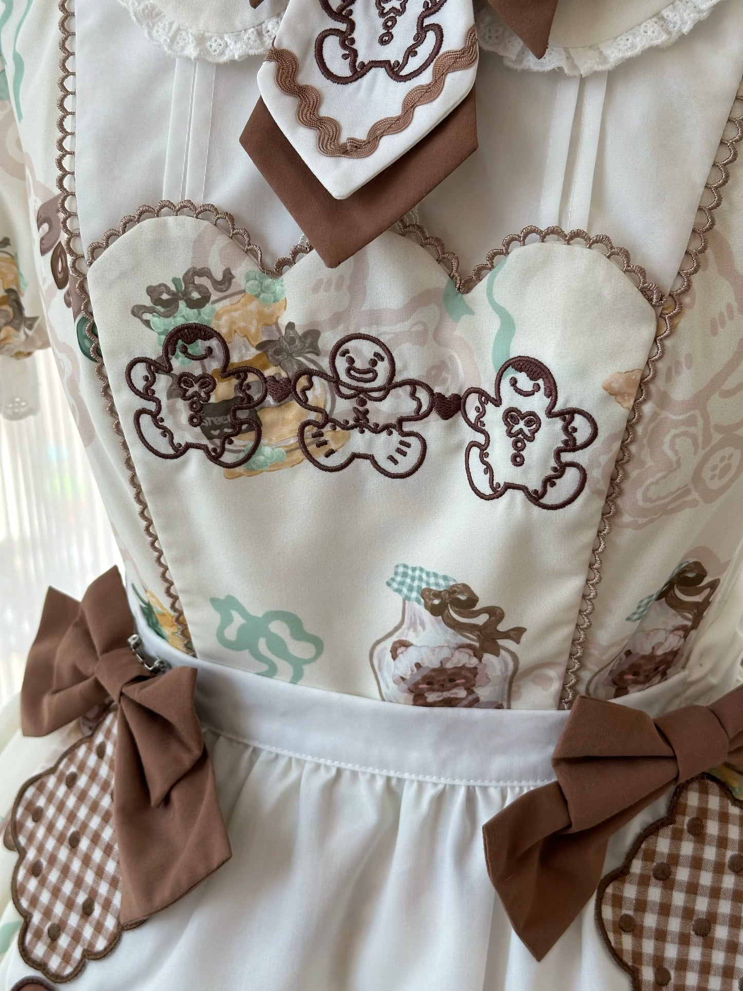 Babyblue~Bear Honey~Sweet Lolita Accessory Gingerbread Man Design