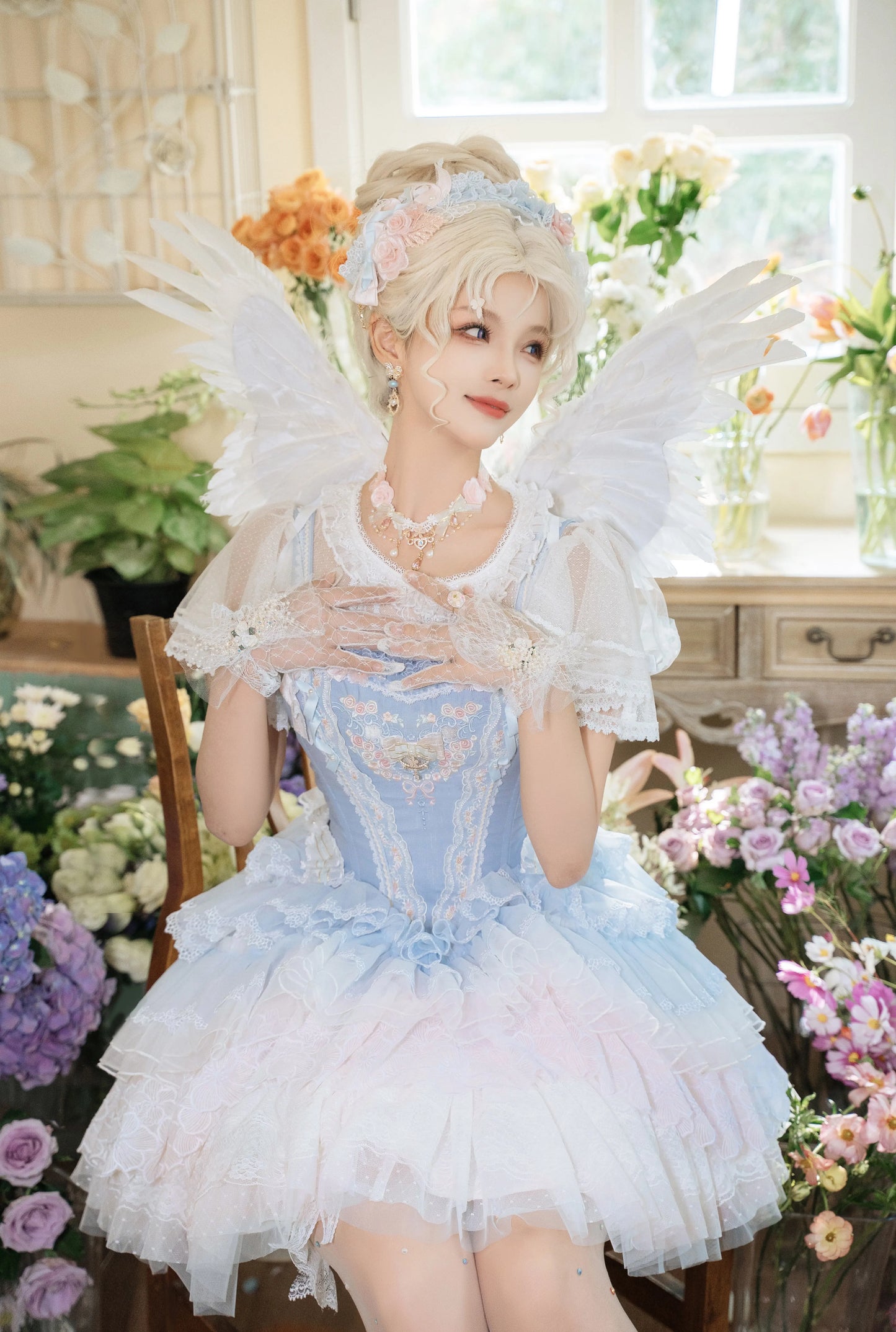 (BFM)Garden Cat~Dreamy Dance Gorgeous Lolita JSK and SK