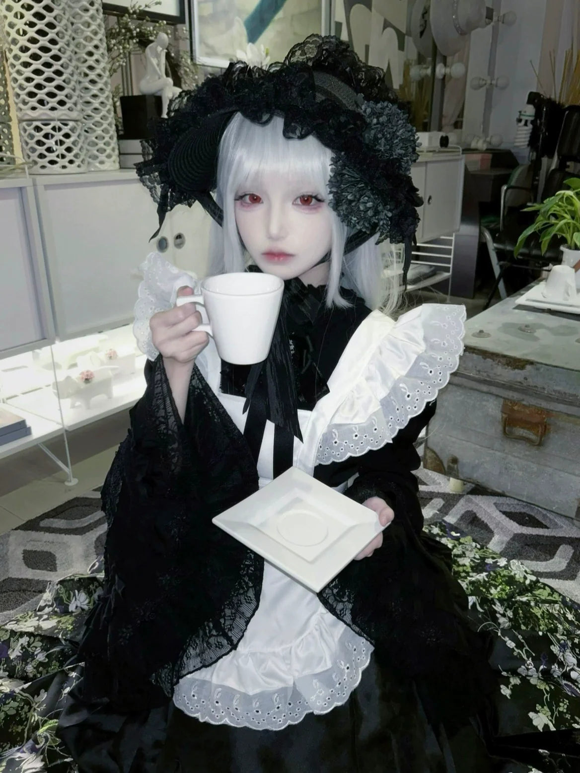 Honey Princess~Handmade Gothic Lolita BNT Halloween Lolita Hat