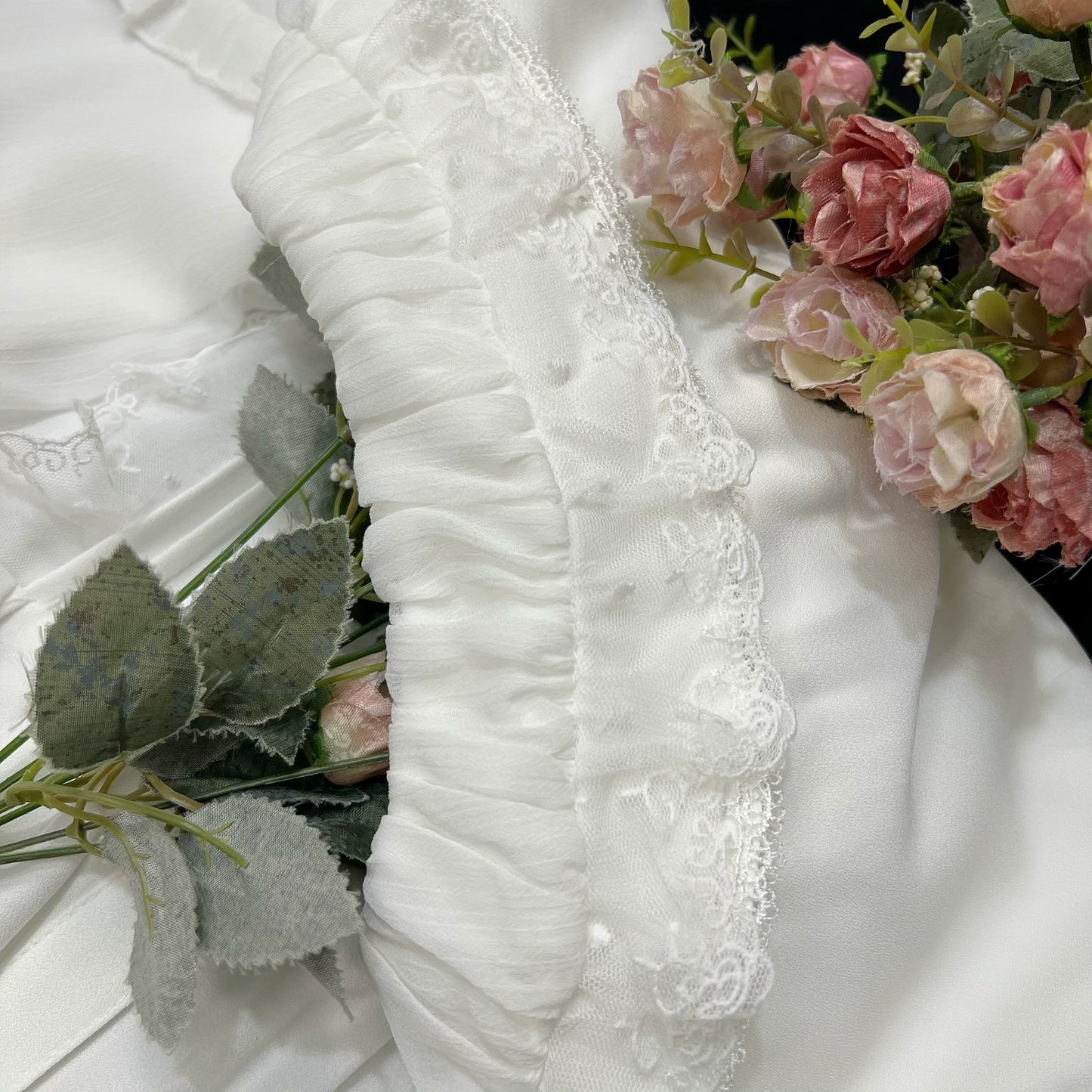 DMFS Lolita~Sweet Lolita Blouse Double-layered Puff Sleeves Lolita Shirt