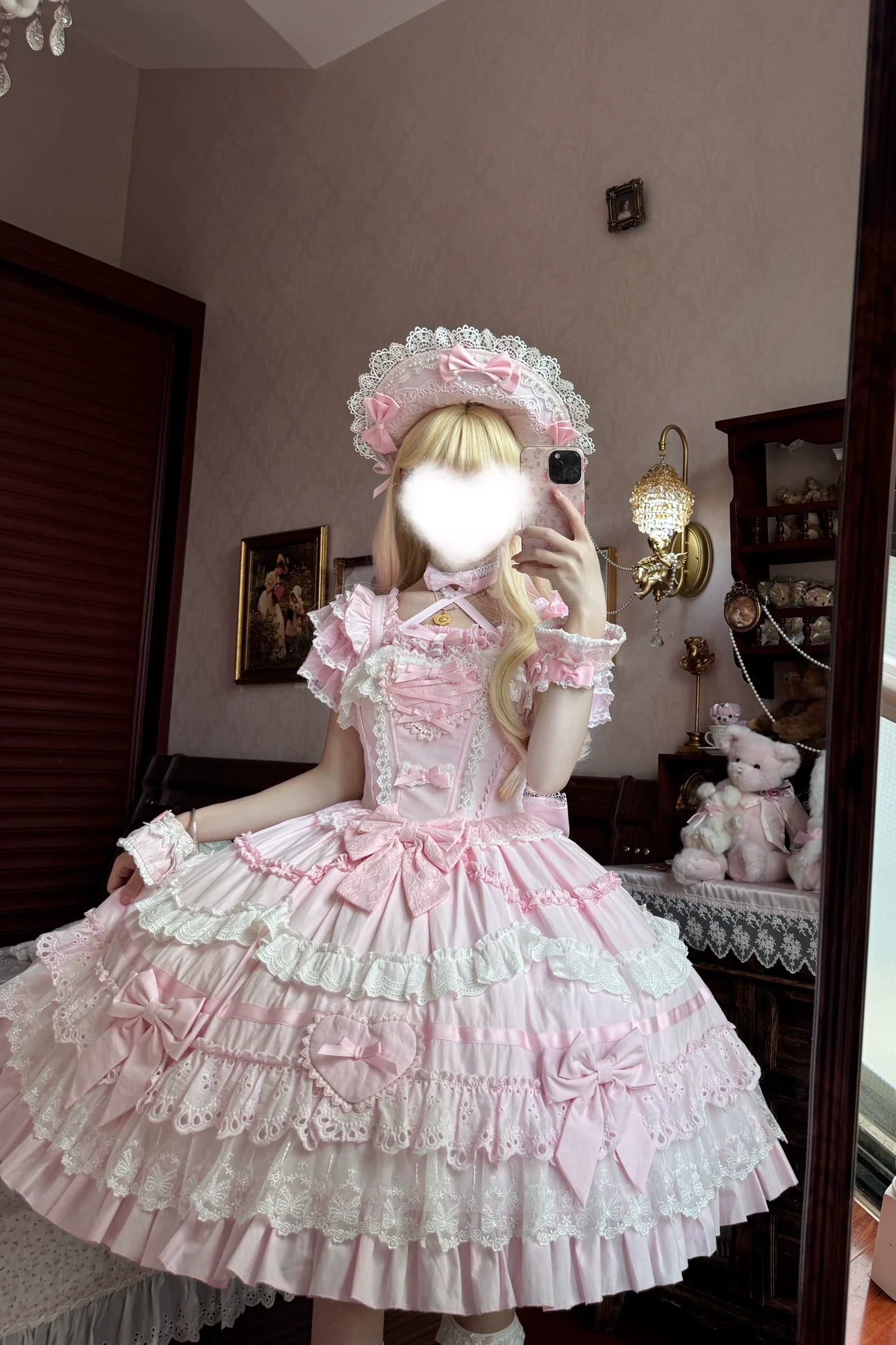 Immersive original~Belia~Old School Lolita JSK Sweet Doll Princess Dress