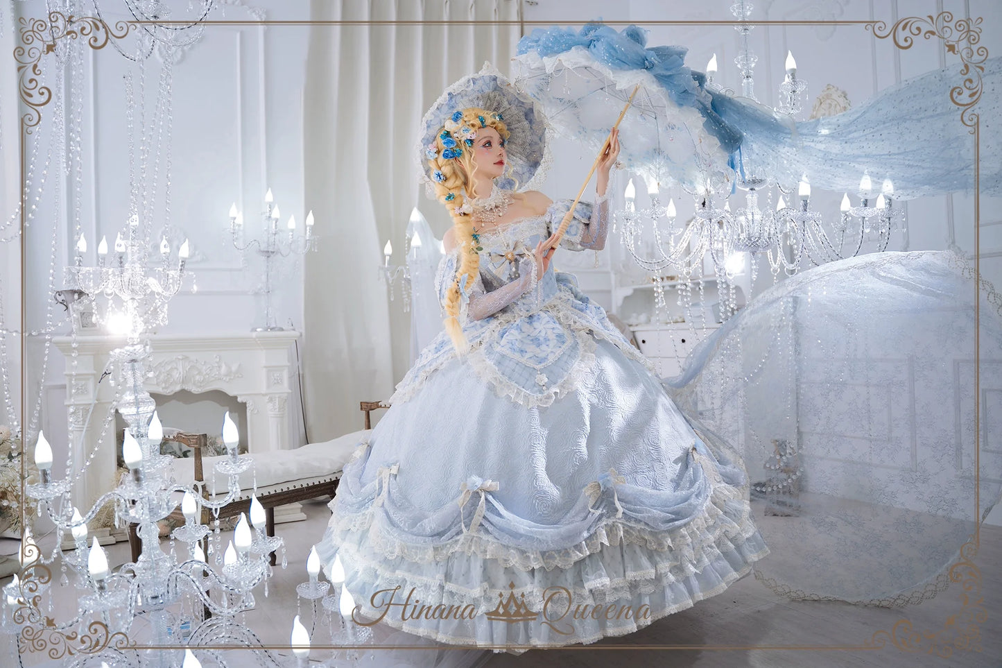 Hinana Queena~With Belle~Bridal Wedding Lolita OP Dress Available for Custom Size