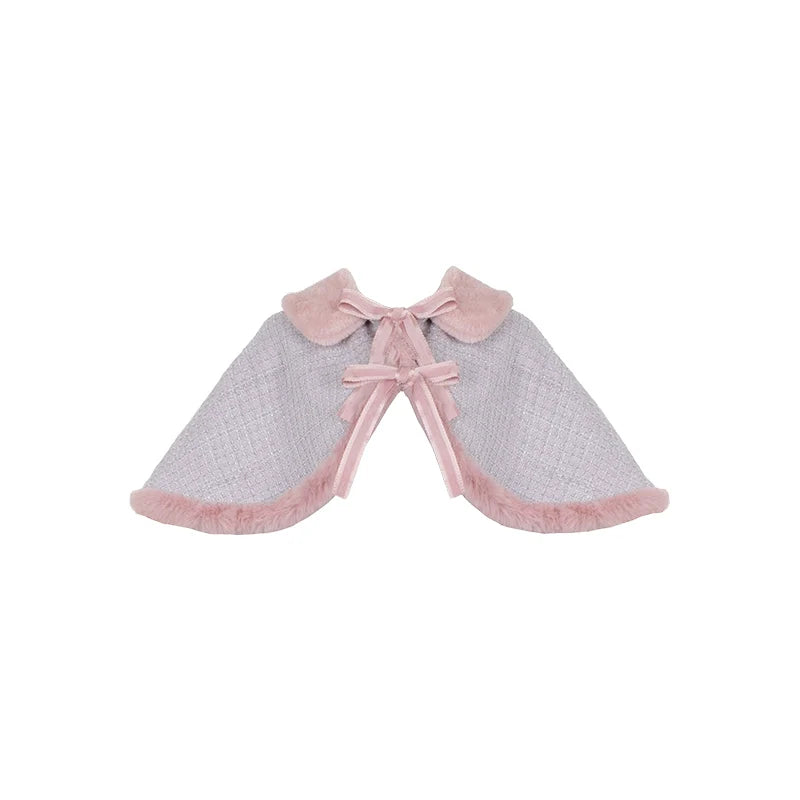 With PUJI~Winter Love Song~Winter Sweet Lolita JSK Suit Plush Cape