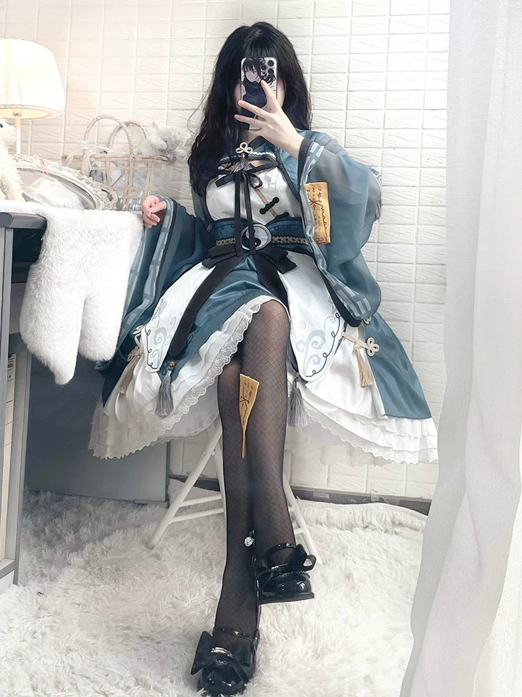 OCELOT~Qi Lolita JSK Suit Chinese Taoism Lolita Dress Set