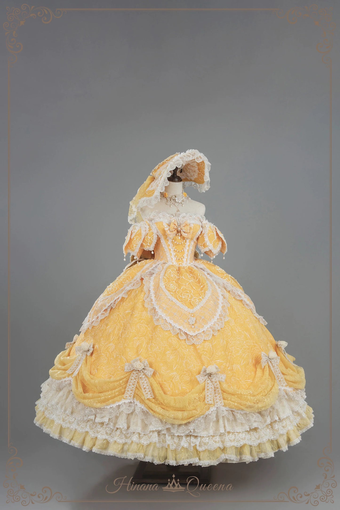 Hinana Queena~With Belle~Bridal Wedding Lolita OP Dress Available for Custom Size