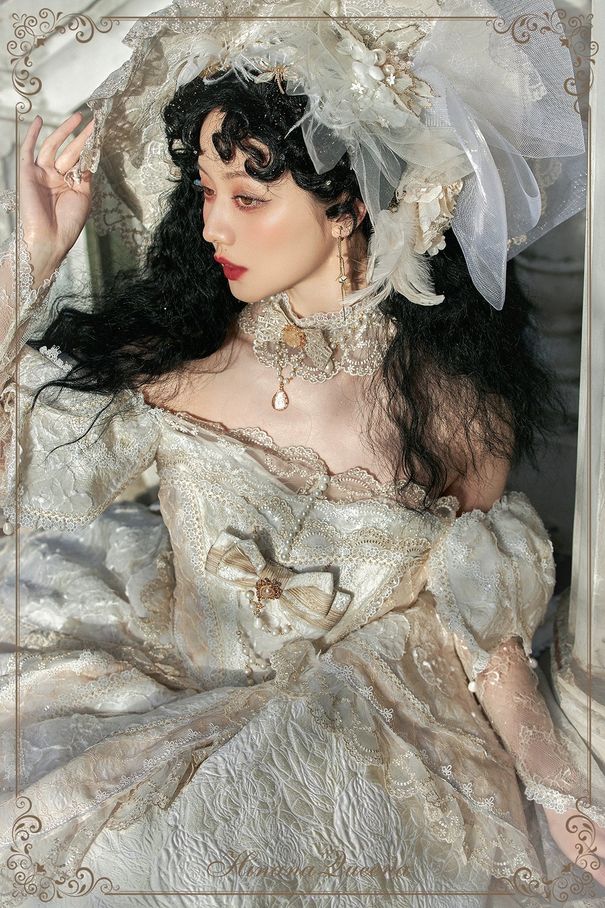 Hinana Queena~With Belle~Bridal Wedding Lolita OP Dress Available for Custom Size