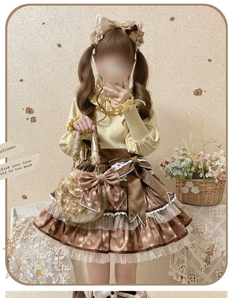 Miaoplus~Sweet Lolita Knit Sweater Long Sleeve Winter Lolita Top