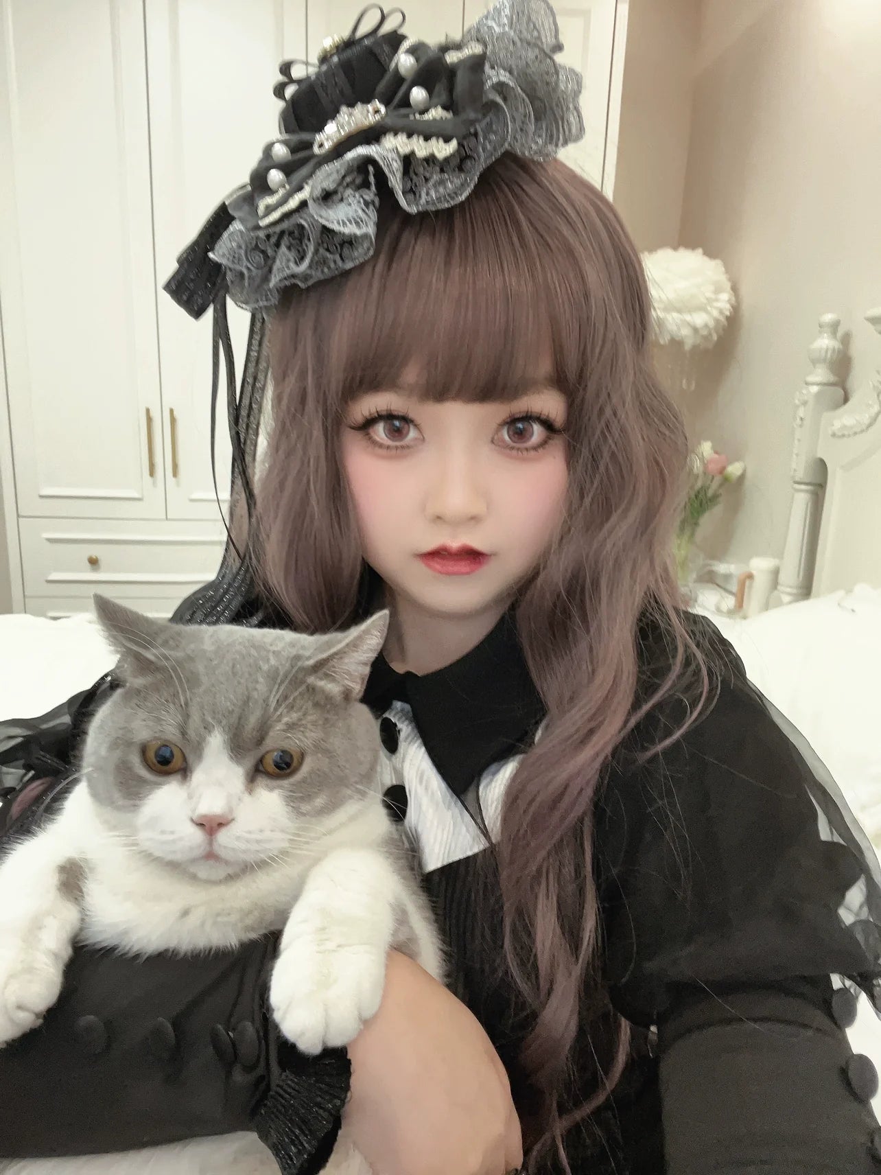 Cheese Cat~Sweet Lolita Cake Top Hat Handmade Lolita Accessory
