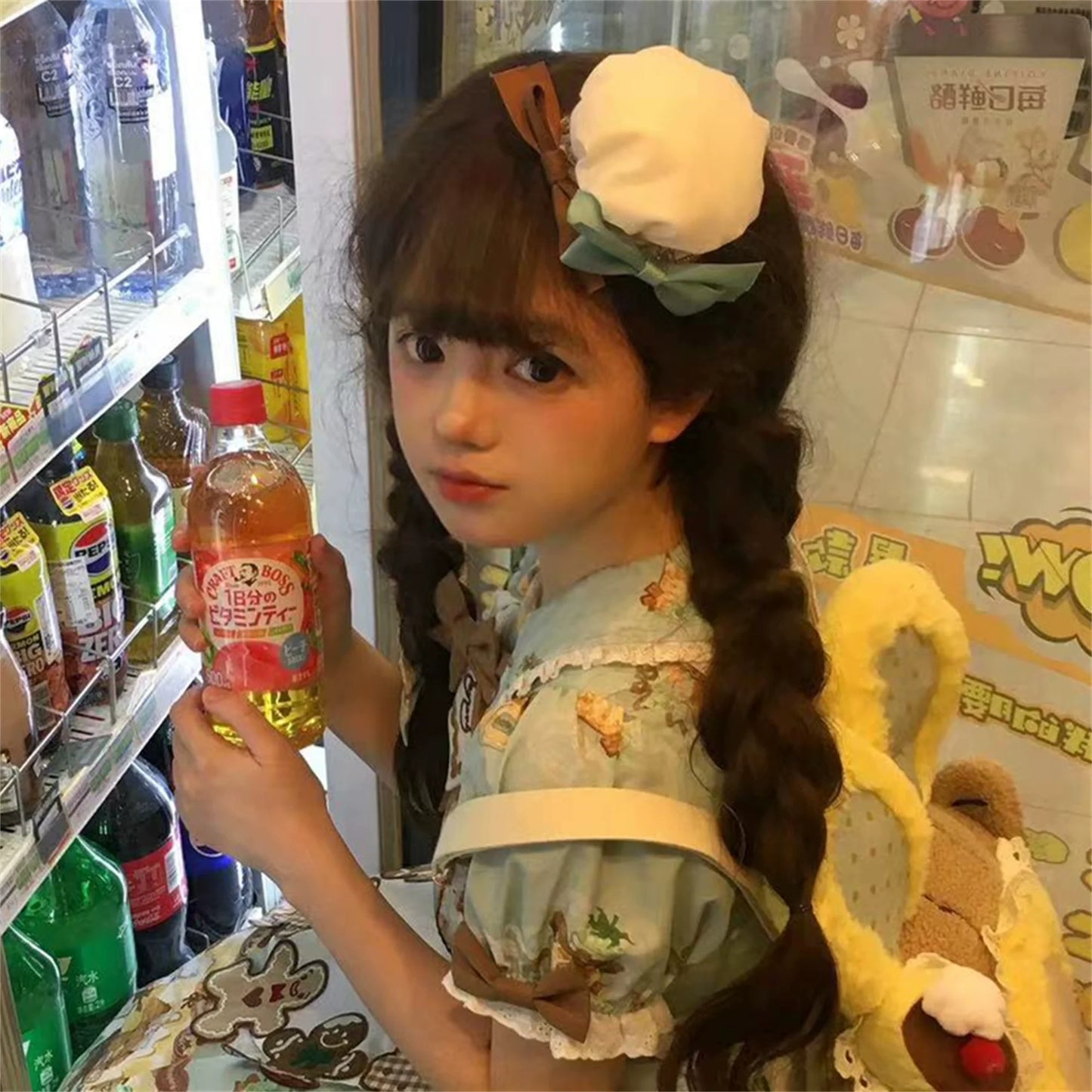 Babyblue~Bear Honey~Sweet Lolita Accessory Gingerbread Man Design