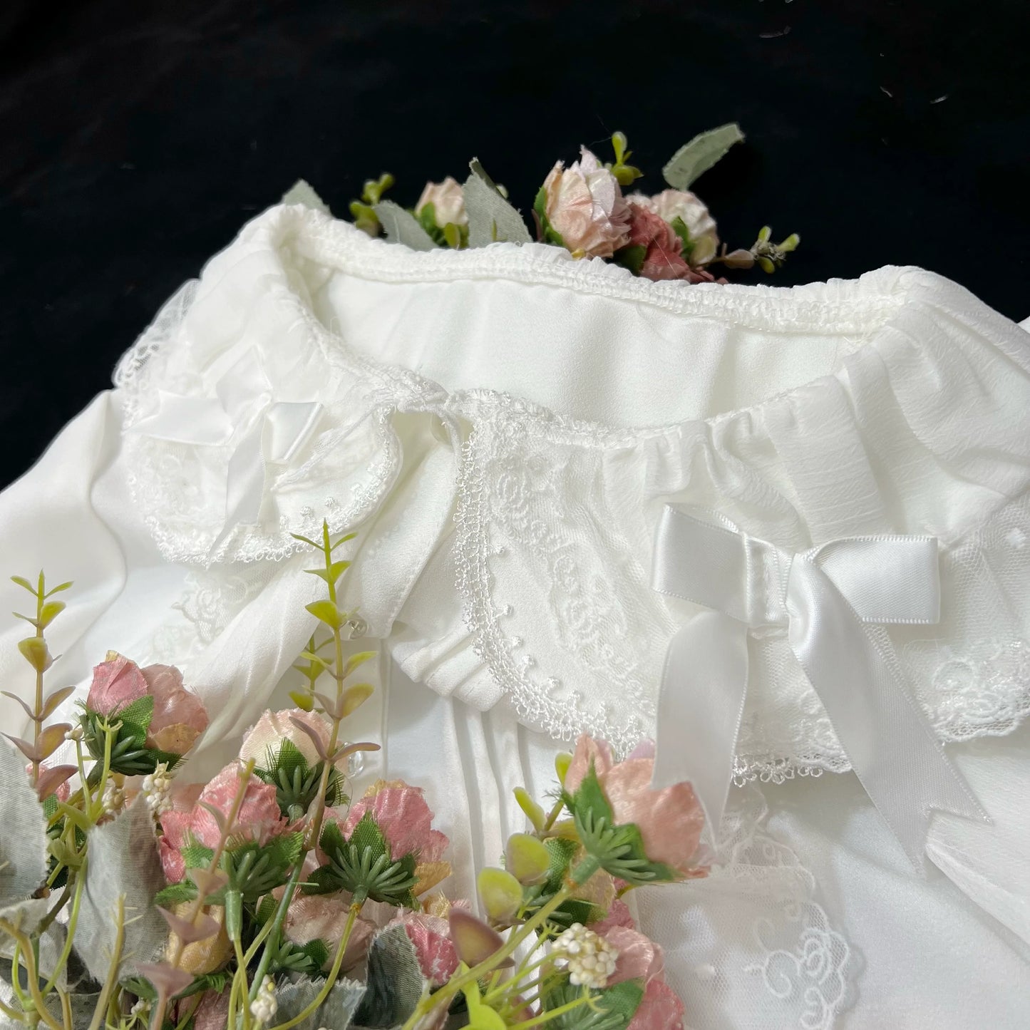 DMFS Lolita~Sweet Lolita Blouse Double-layered Puff Sleeves Lolita Shirt