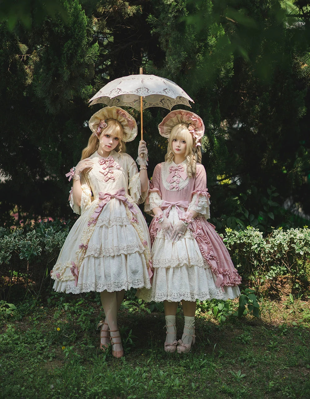Miss Point~Lilyka Garden~Classic Lolita OP Dress Elegant Floral Wall Princess Sleeve