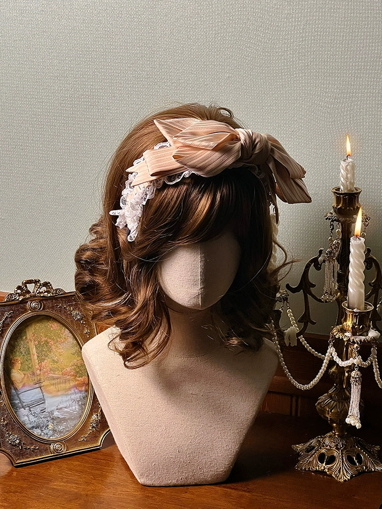 Alice Girl~Arrogant Miss~Sweet Lolita Headband Bow KC Head Accessory