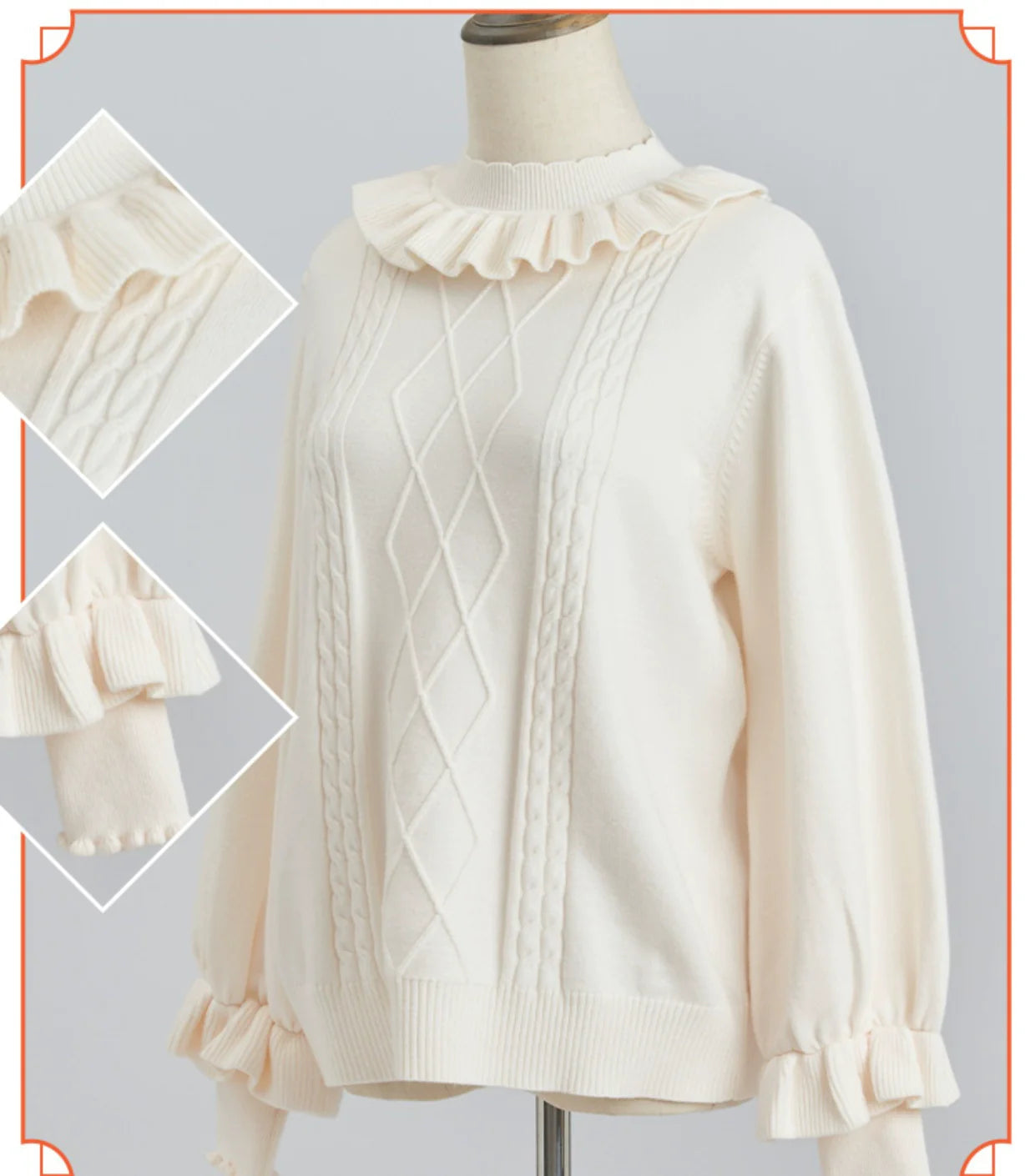 Forest Fluorescent Carps~Sweet Lolita Sweater Autumn and Winter Lolita Inner Wear