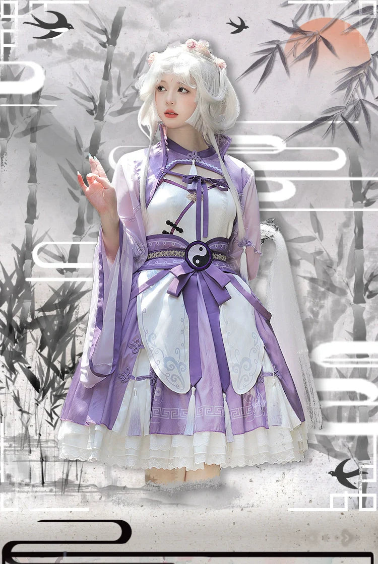 OCELOT~Qi Lolita JSK Suit Chinese Taoism Lolita Dress Set