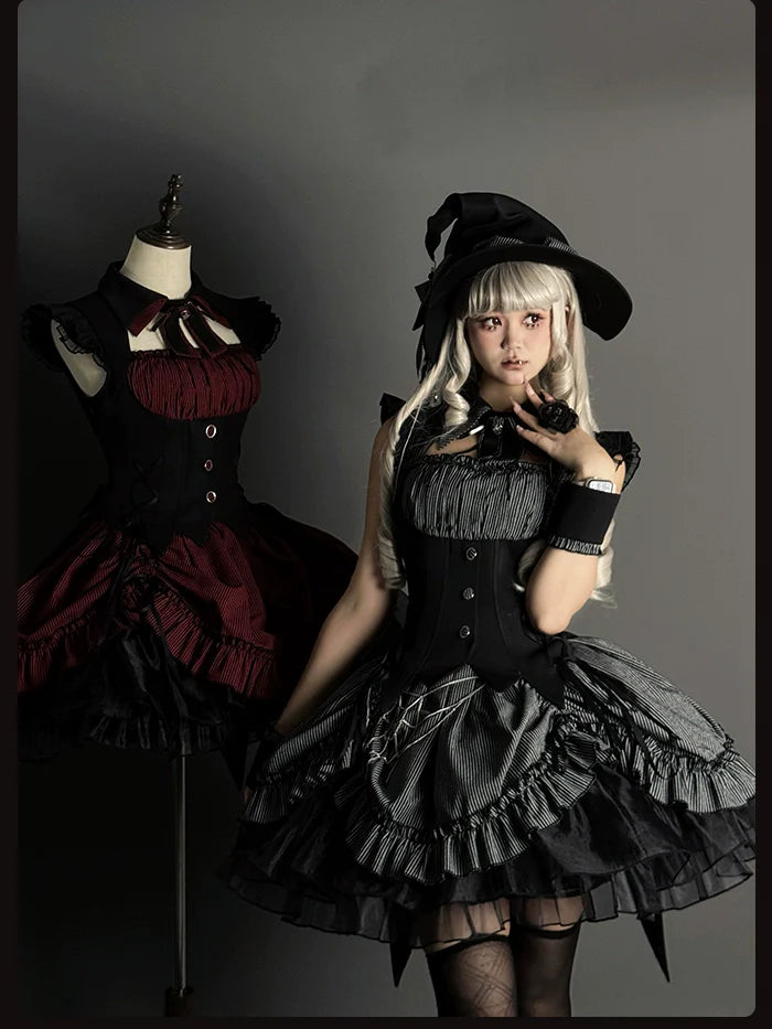 Alice Girl~Lolita Potion~Gothic Lolita JSK Halloween Sleeveless Lolita Dress