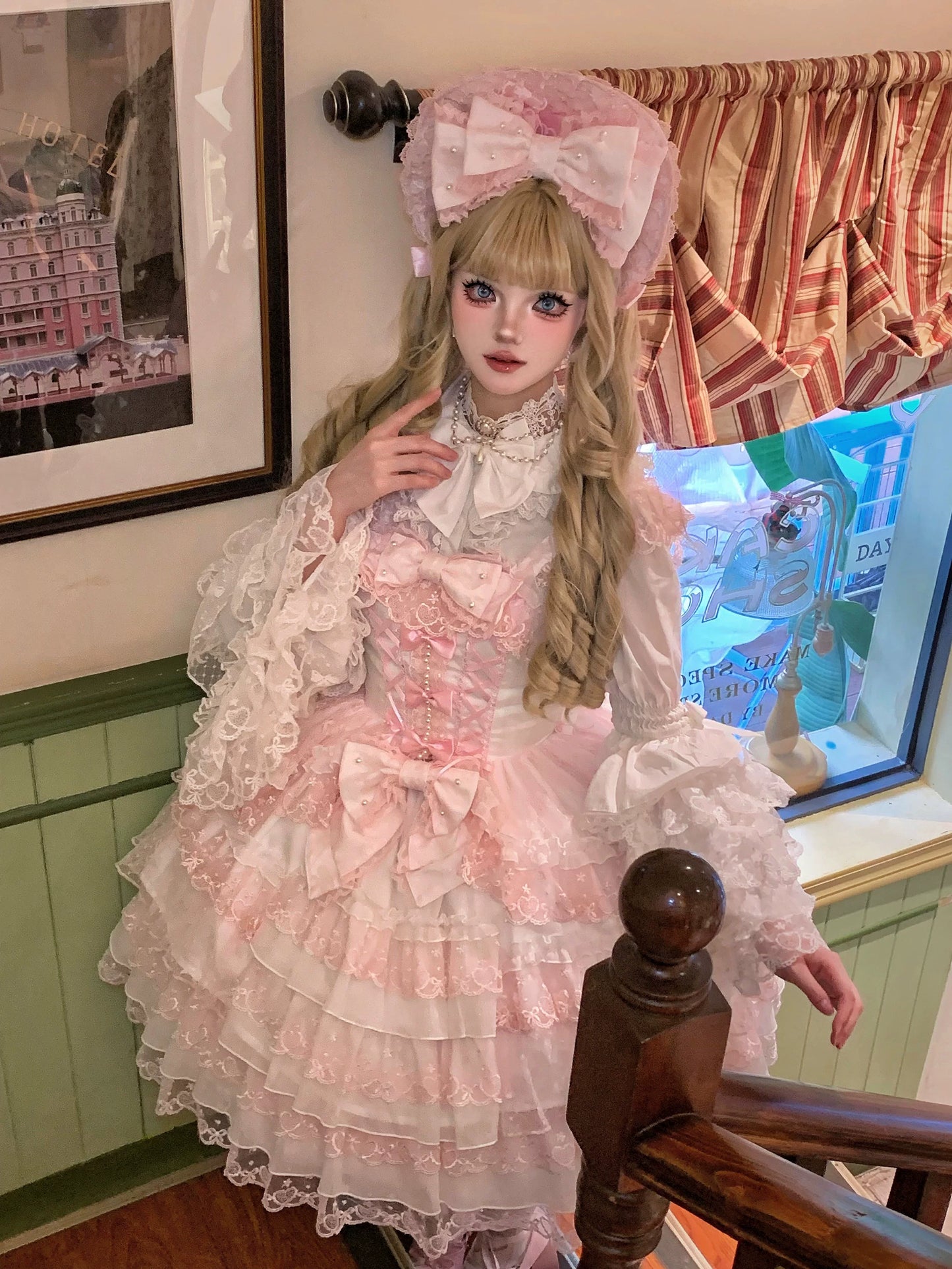 Sugar Girl~Love Overture~Sweet Lolita Blouse Princess Sleeves Lolita Shirt