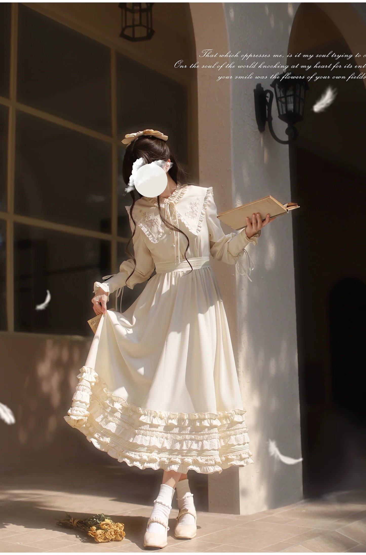 HuTaoMuJK~Wind Kiss Tulip~Classic Lolita OP Elegant Lolita Cardigan