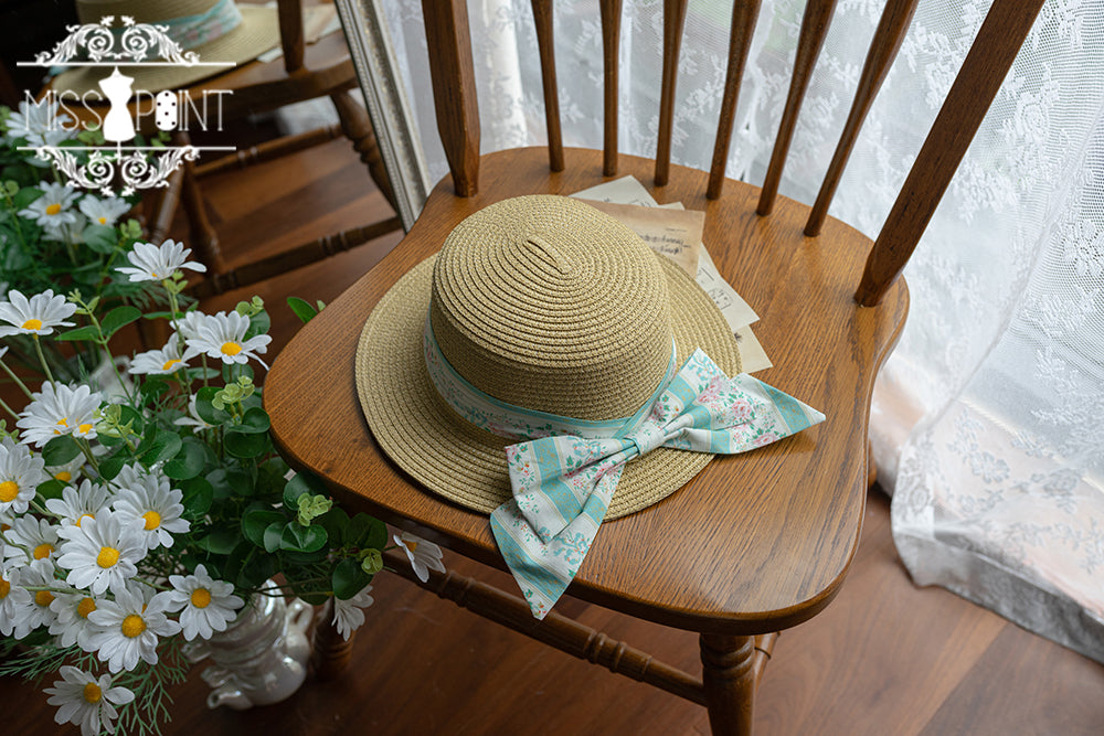 (Buyforme)Miss Point~Happy Summer Cute Lolita Hairdband Straw Hat