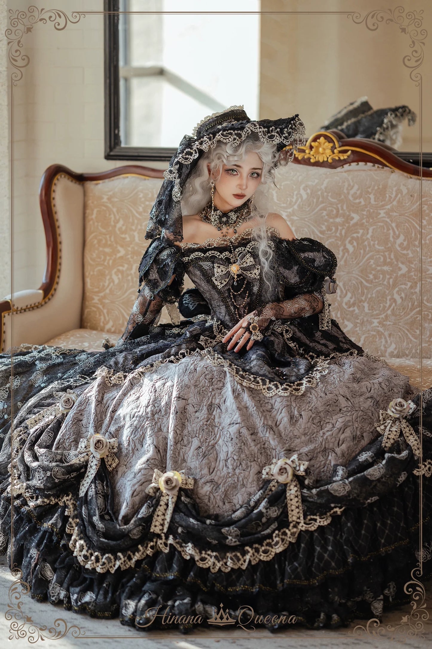 Hinana Queena~With Belle~Bridal Wedding Lolita OP Dress Available for Custom Size