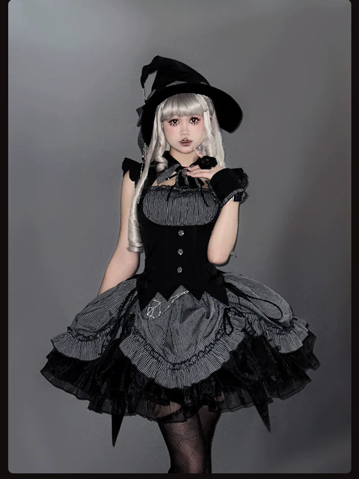 Alice Girl~Lolita Potion~Gothic Lolita JSK Halloween Sleeveless Lolita Dress