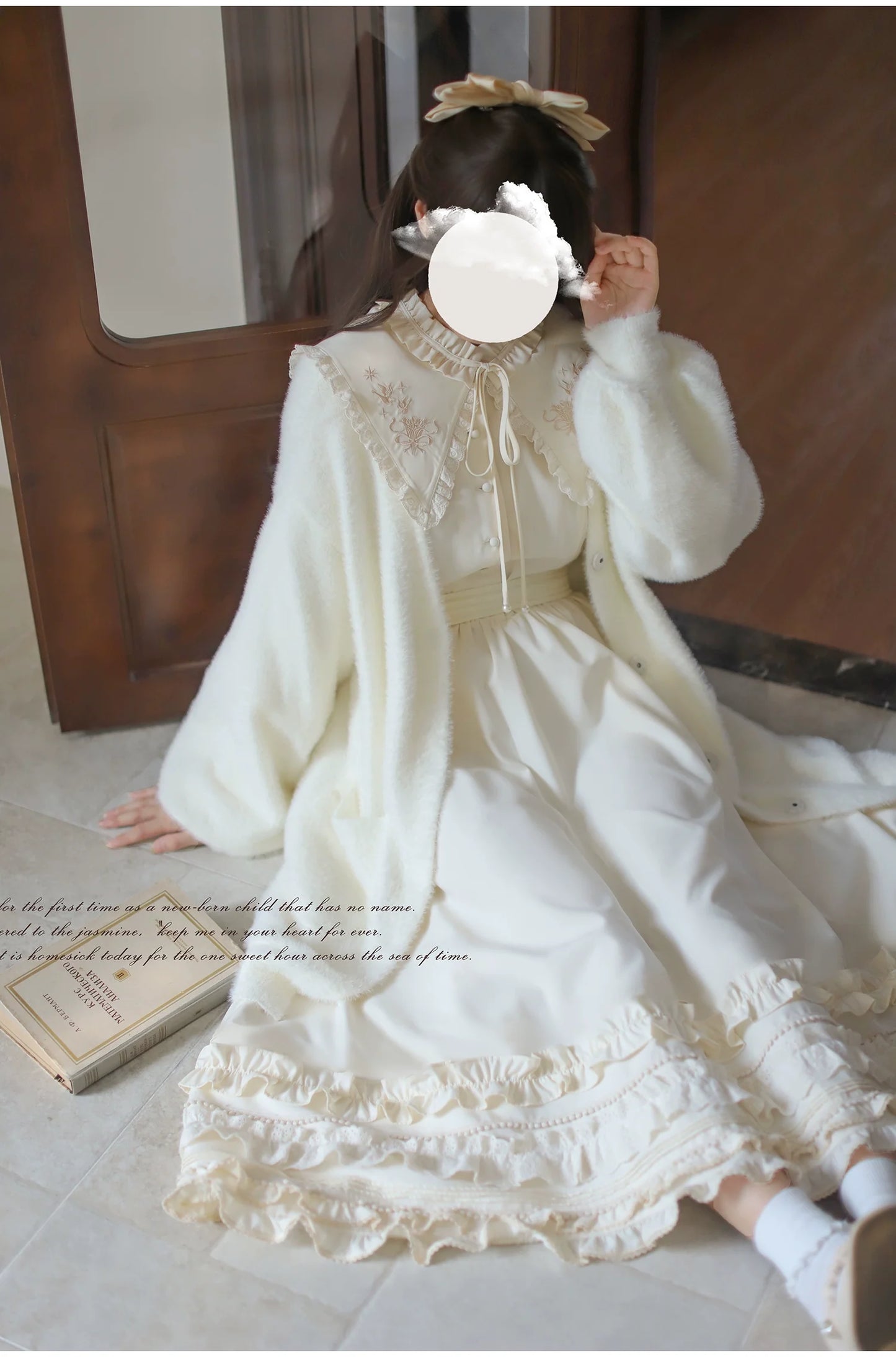 HuTaoMuJK~Wind Kiss Tulip~Classic Lolita OP Elegant Lolita Cardigan